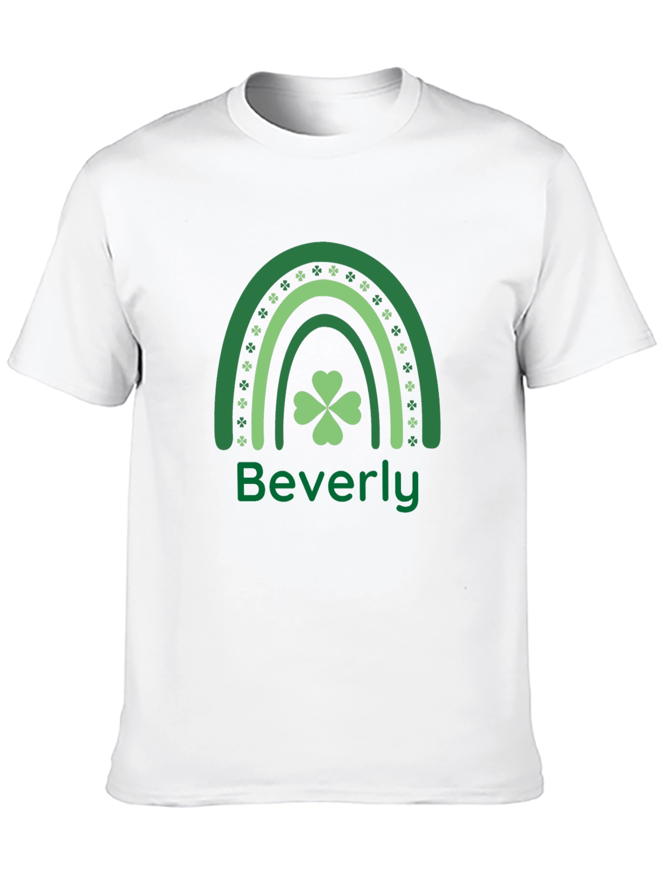 St. Patricks Day Rainbow Beverly Shamrock T-Shirt