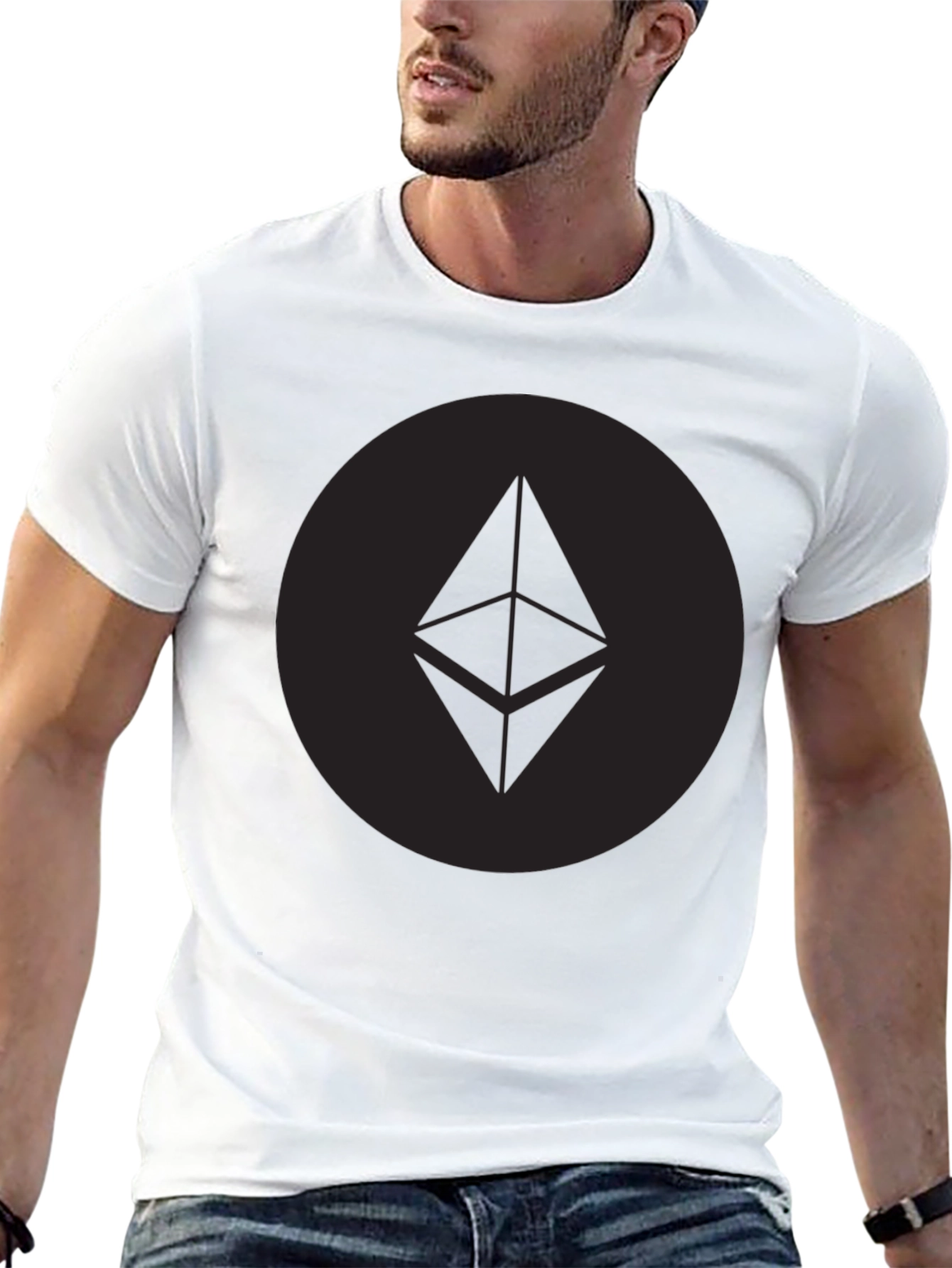 Ethereum Logo Black T-Shirt Crypto Fan Apparel