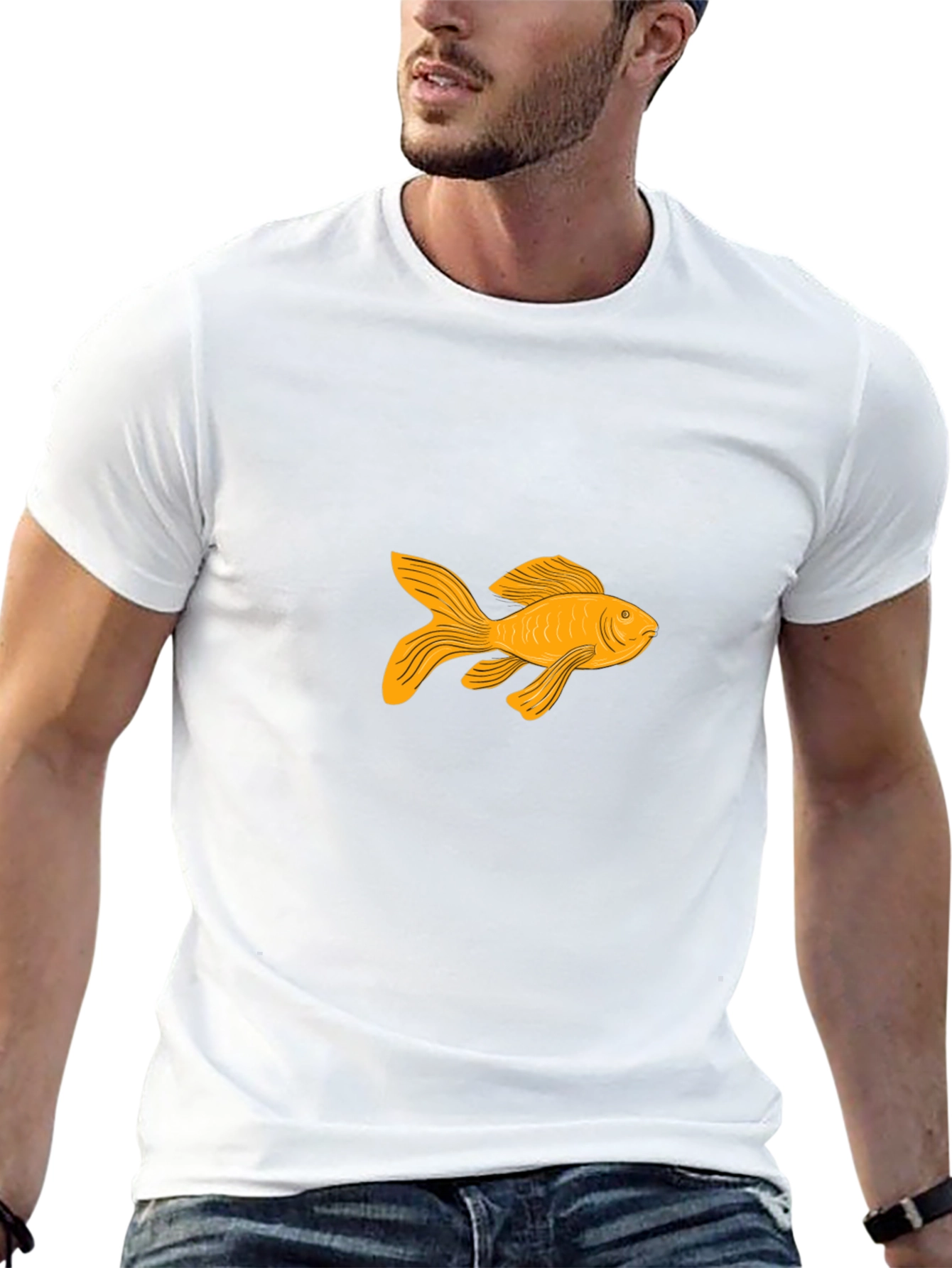 Goldfish Graphic Tee - Classic Black T-Shirt