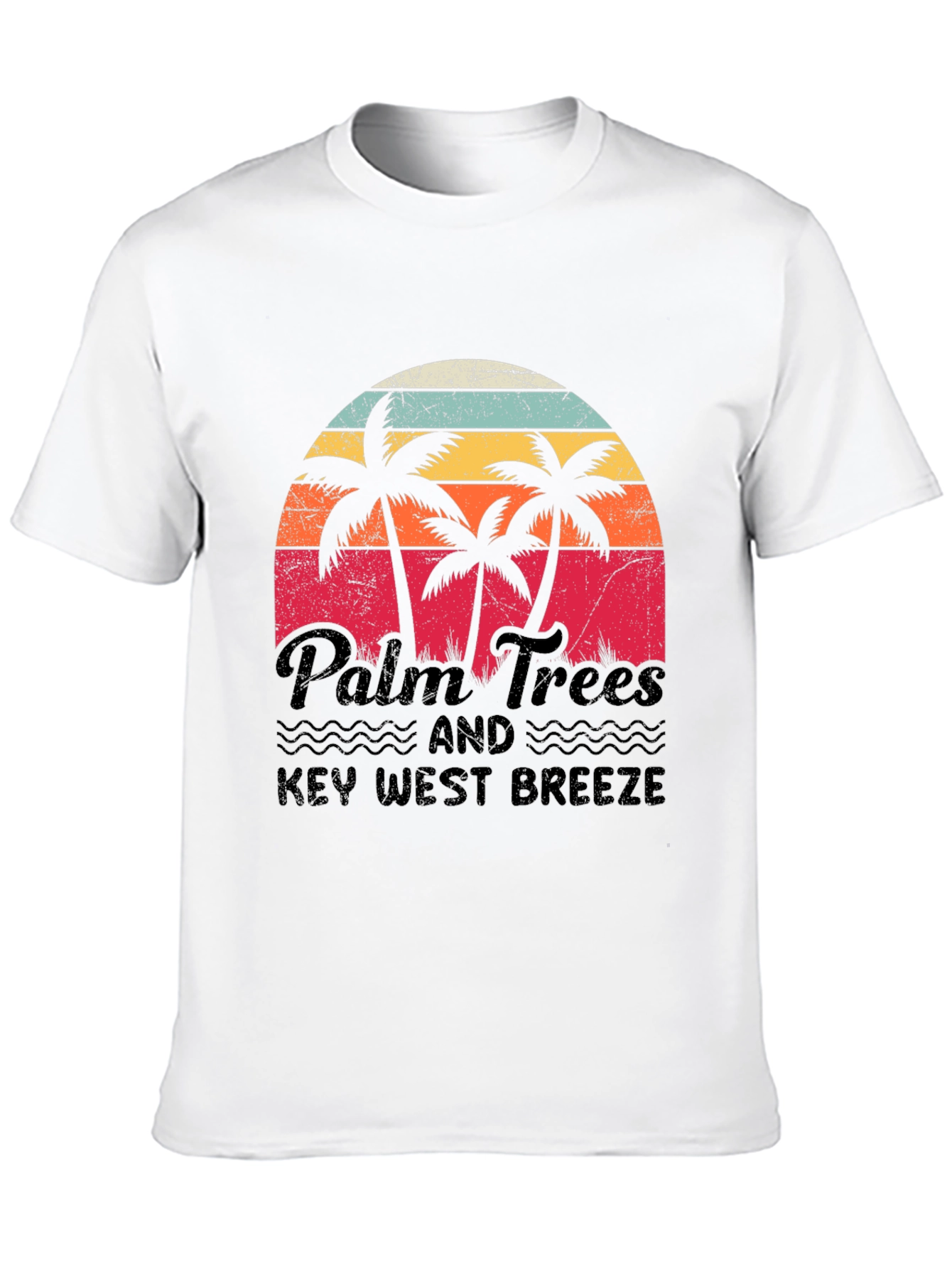 Palm Trees & Key West Breeze Retro T-Shirt