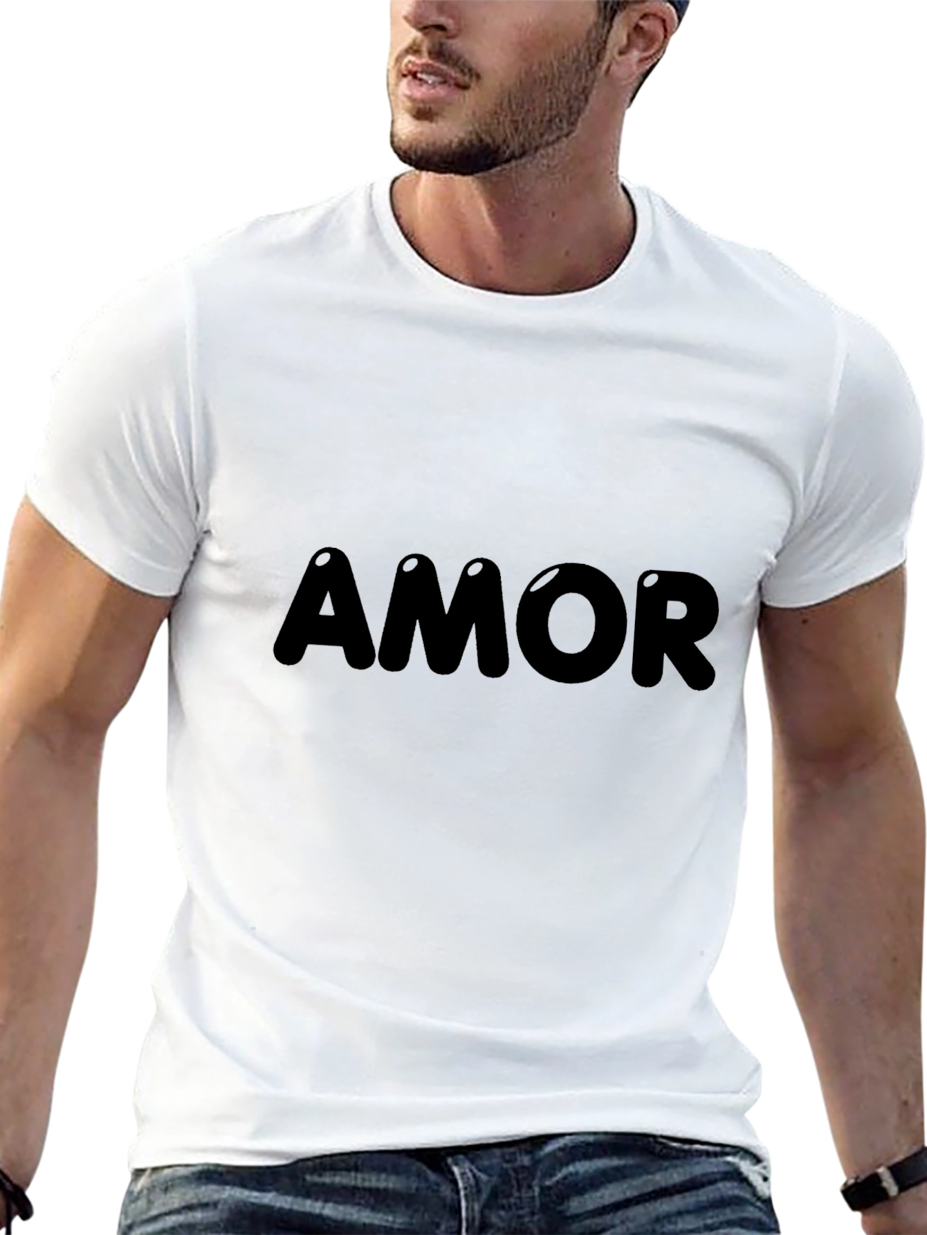 Amor Black T-Shirt - Casual Style