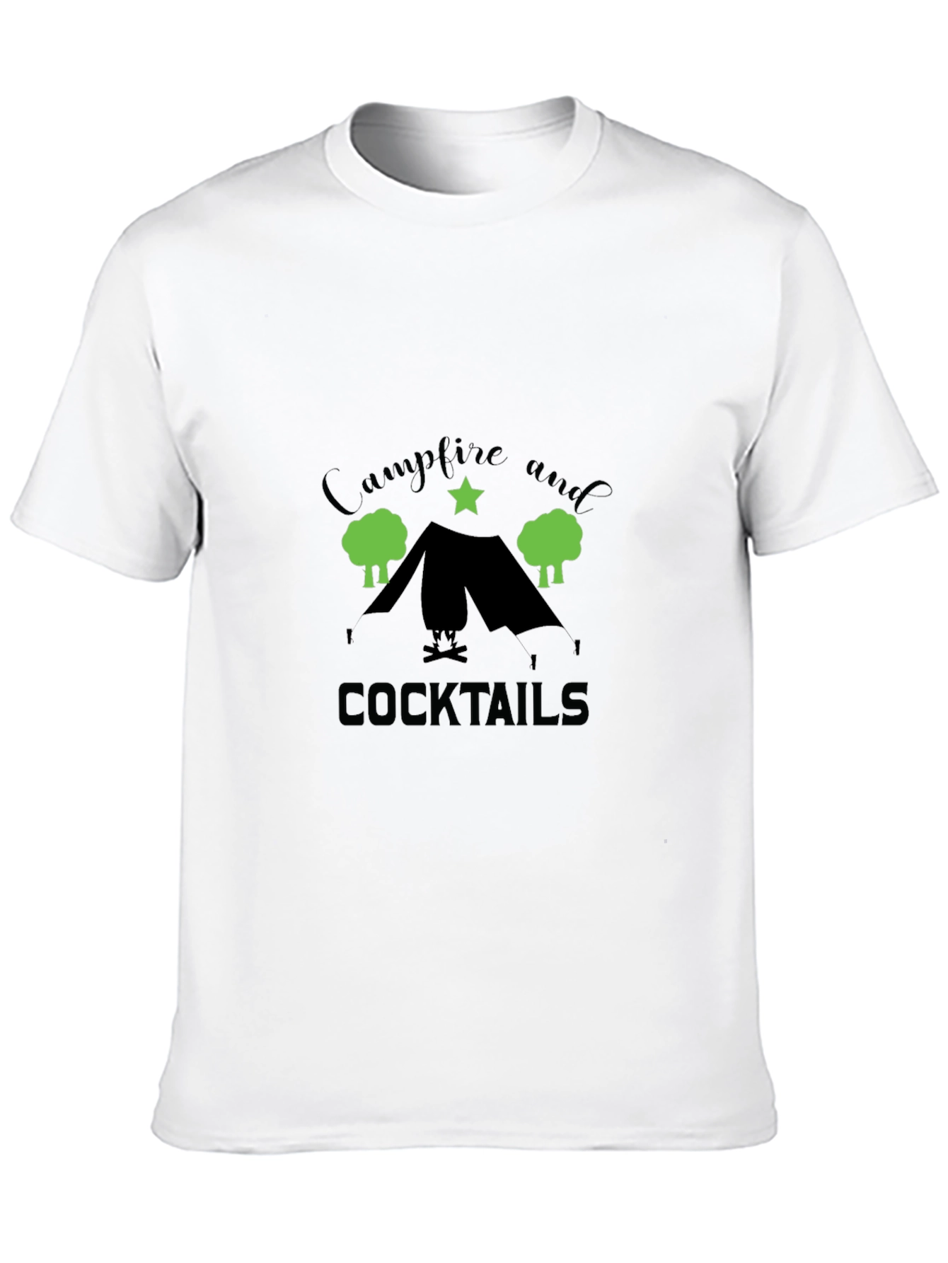 Campfire and Cocktails Graphic T-Shirt