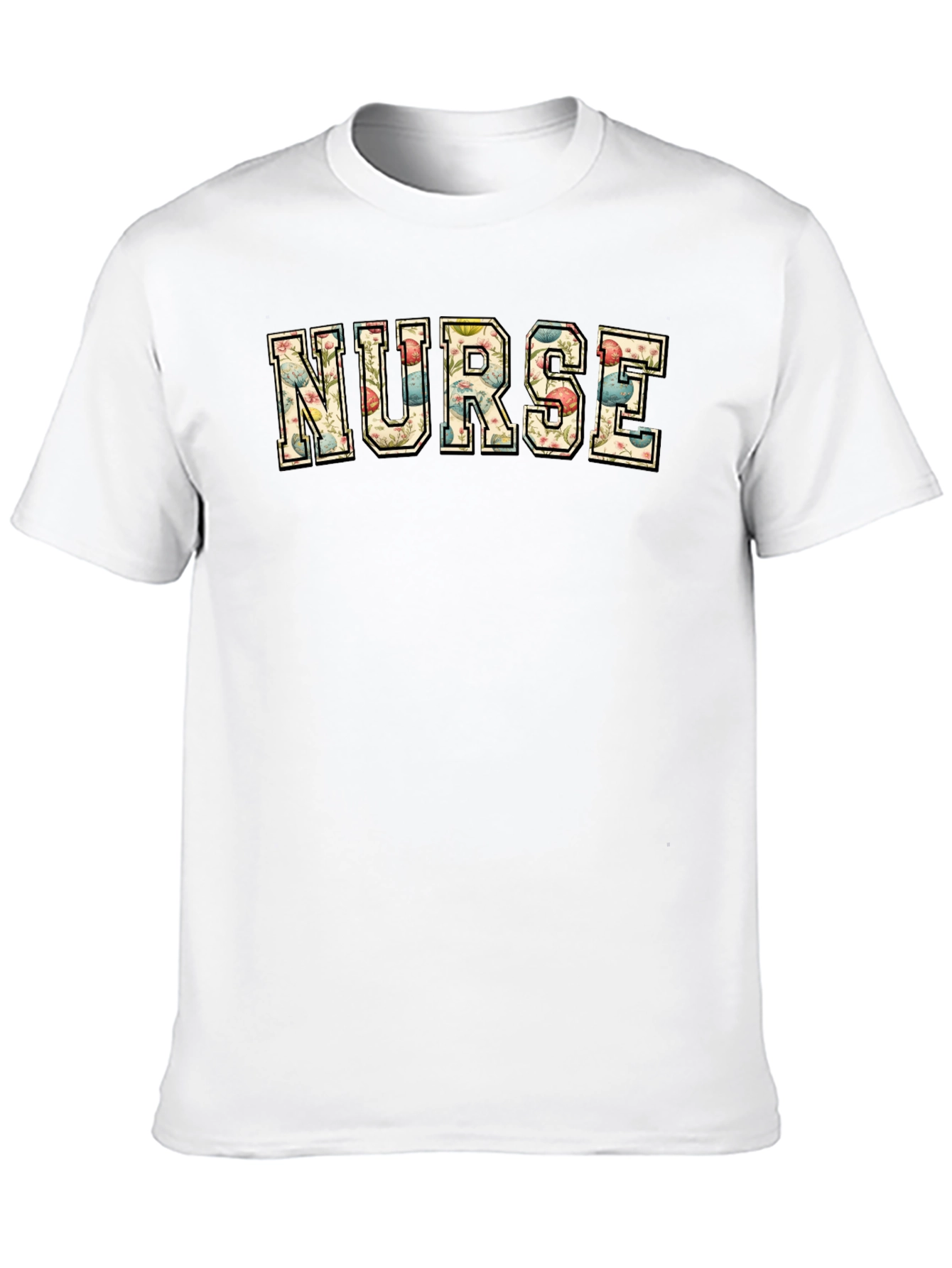 Floral Nurse T-Shirt - Stylish Comfort