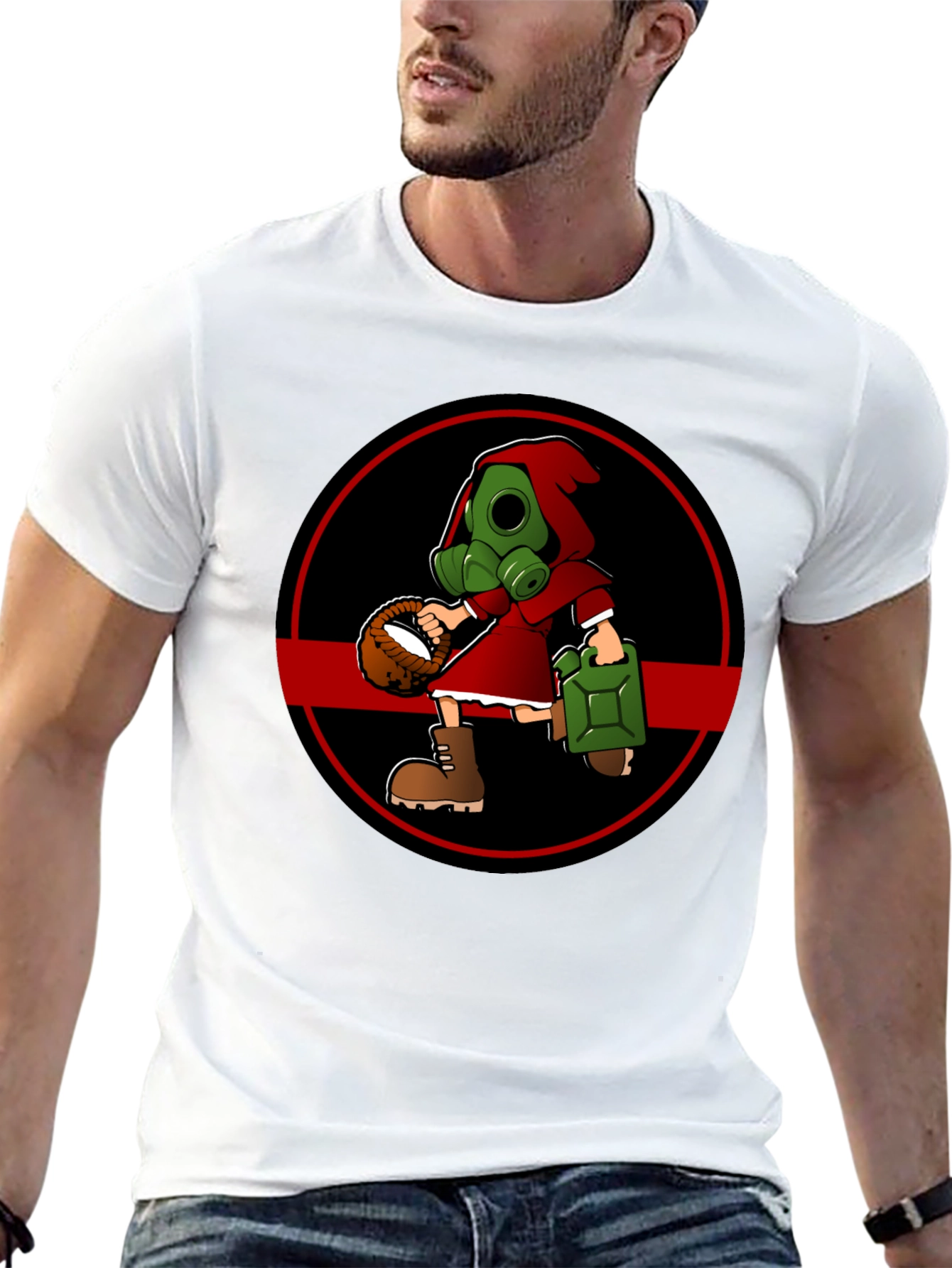 Gas Mask Little Red Riding Hood T-Shirt