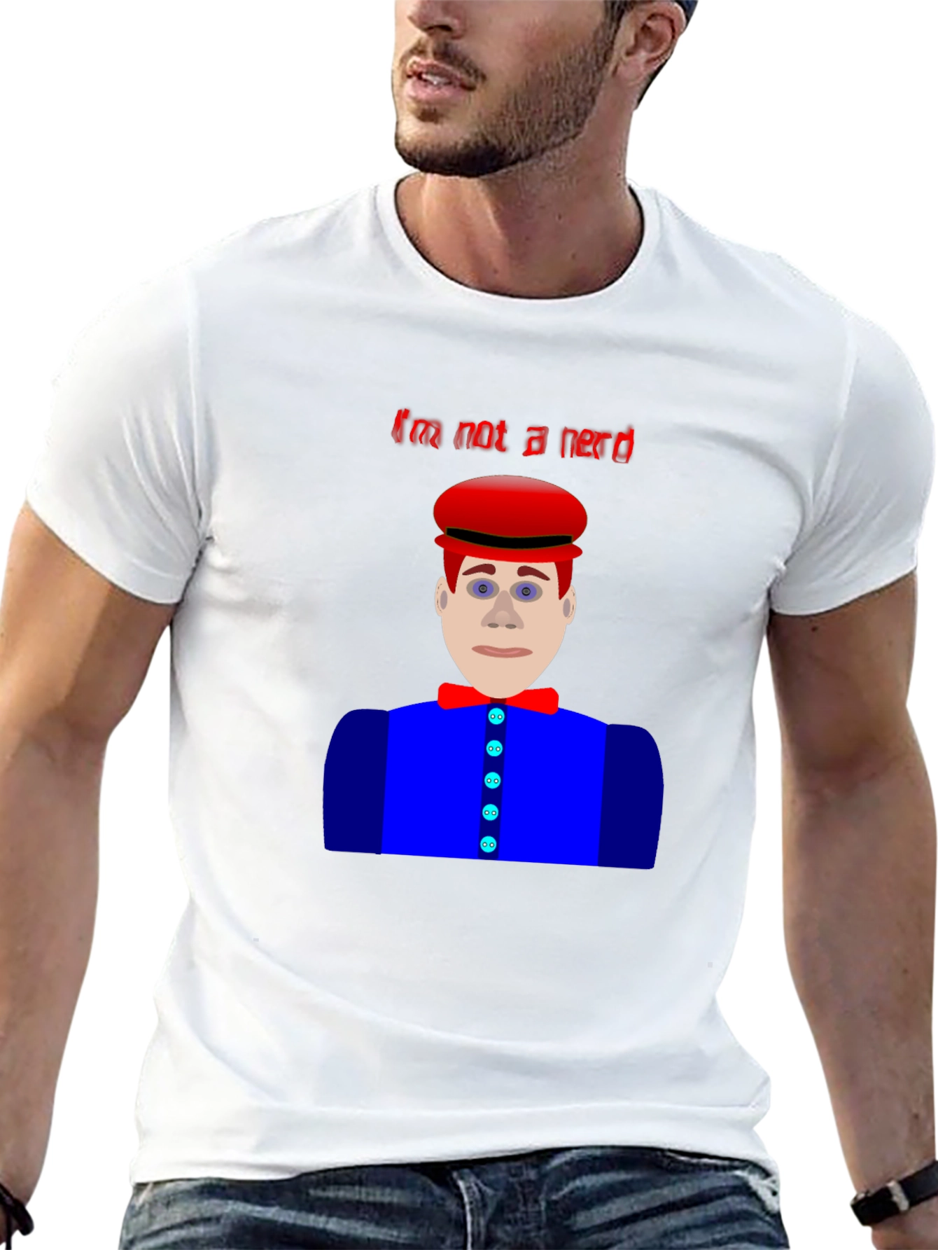 Im Not A Nerd T-Shirt Funny Character Design