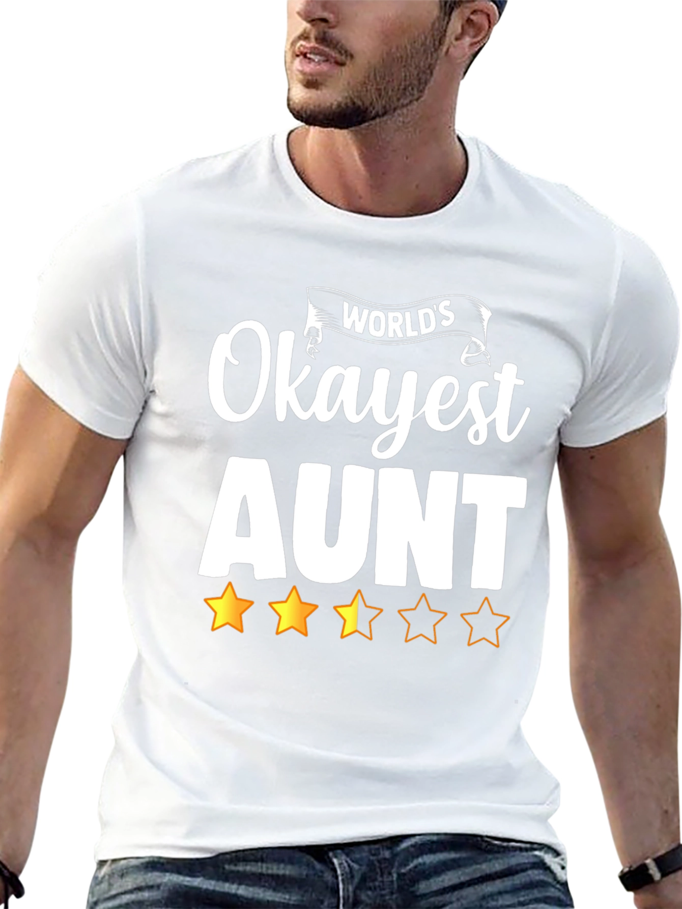 Worlds Okayest Aunt Graphic T-Shirt