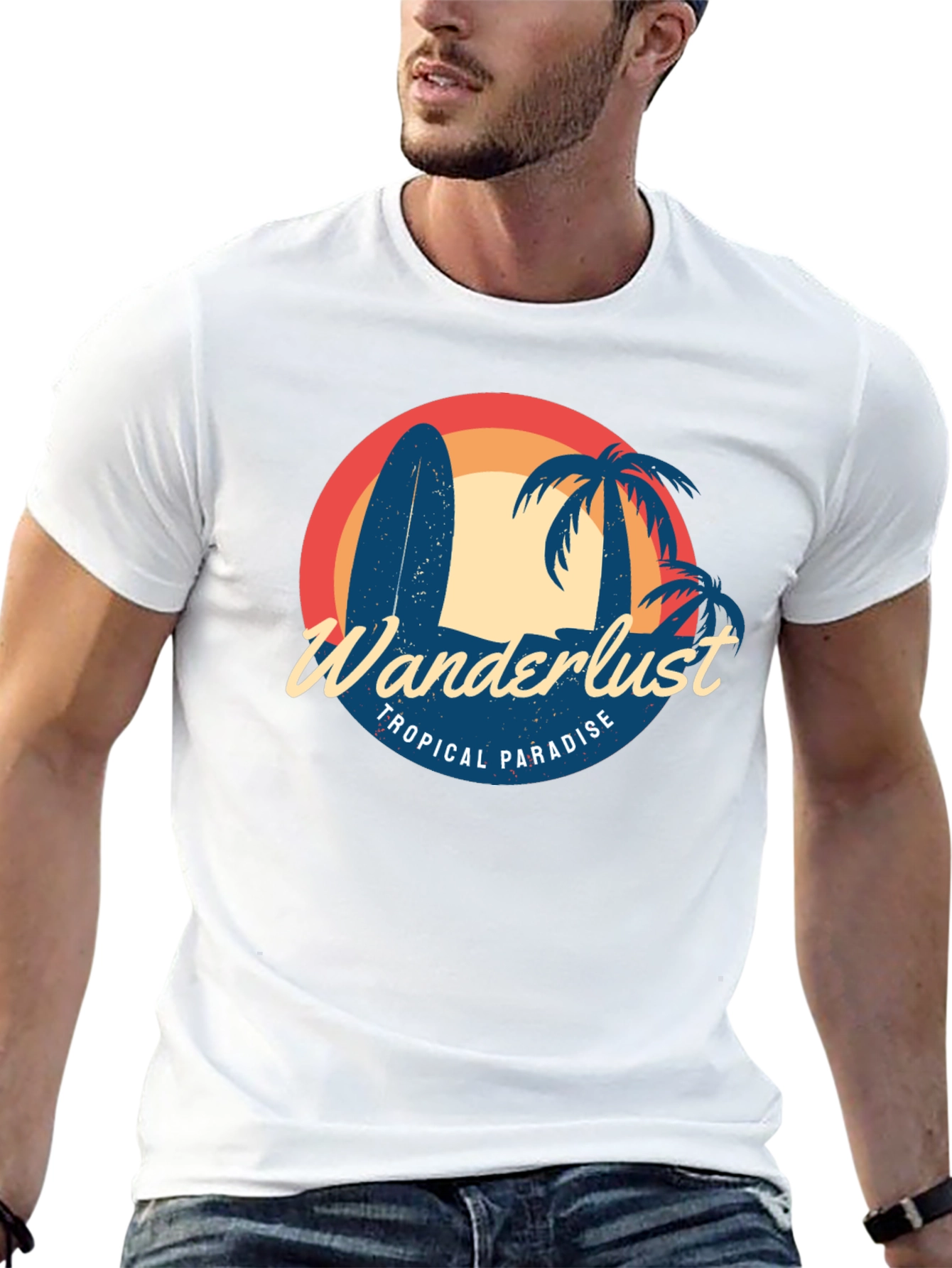 Wanderlust Tropical Paradise Graphic Tee