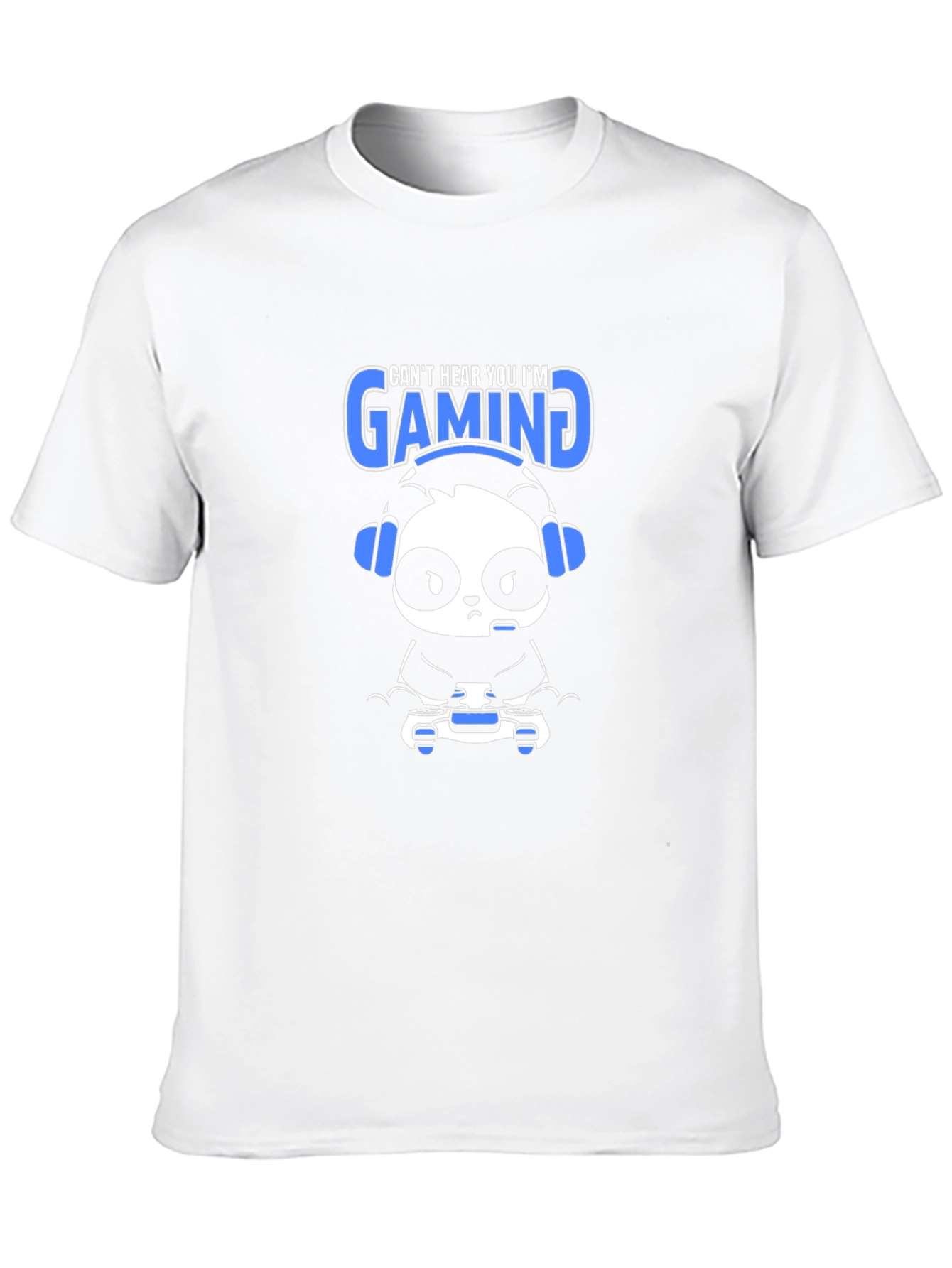 Gamer Panda T-Shirt - Cant Hear You Im Gaming