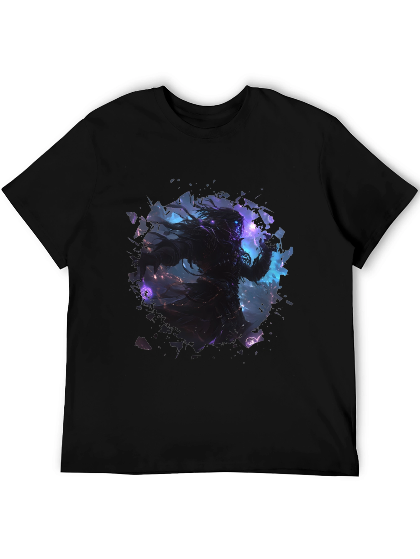 Mystic Warrior Graphic Black T-Shirt