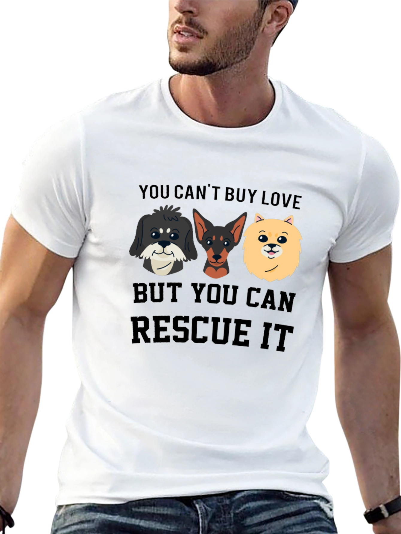 Rescue Dog T-Shirt: You Cant Buy Love