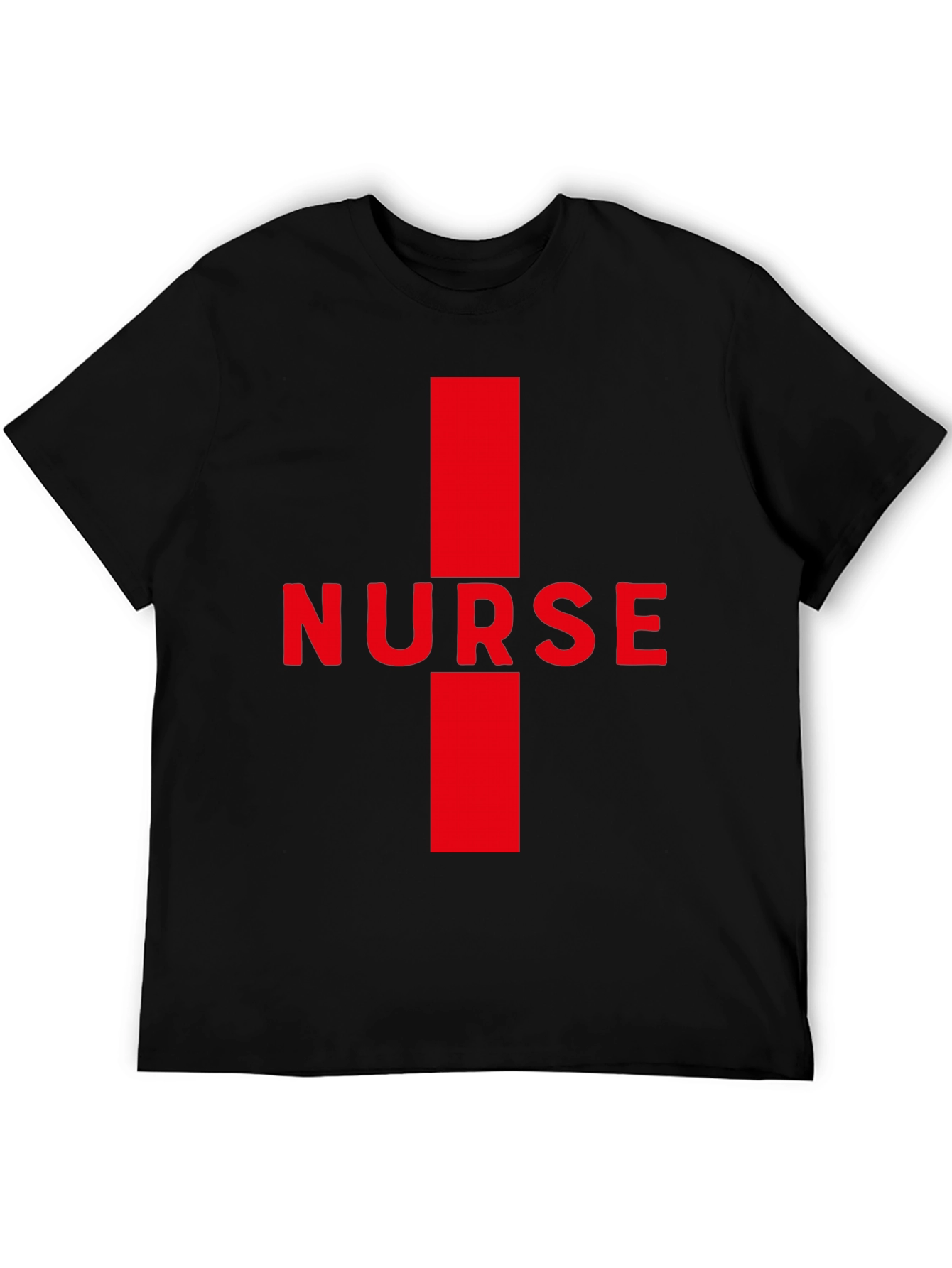 Nurse Red Cross Black T-Shirt