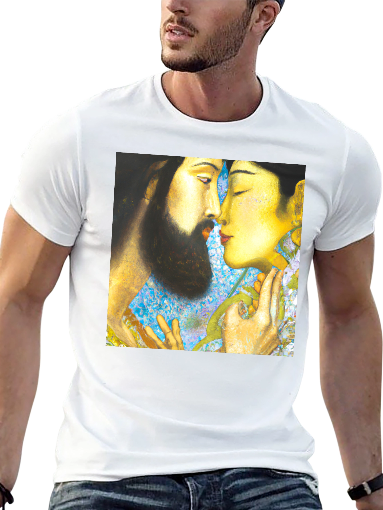 Artistic Couple T-Shirt - Unique Graphic Tee