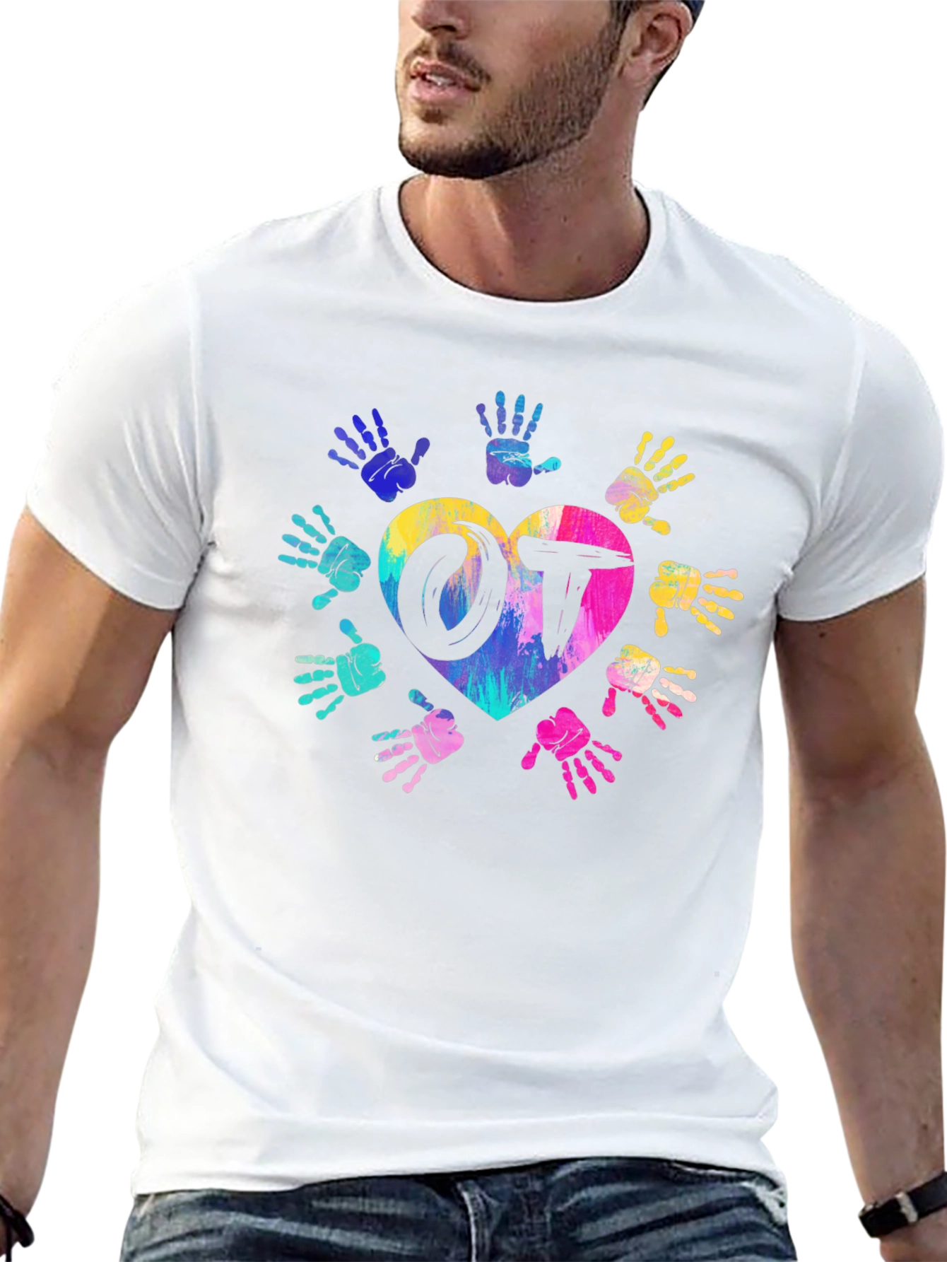 OT Occupational Therapy Heart Hands T-Shirt