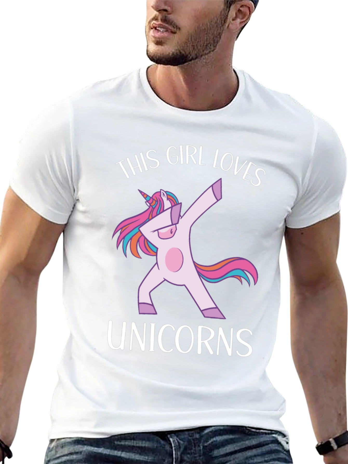 This Girl Loves Unicorns Graphic Tee