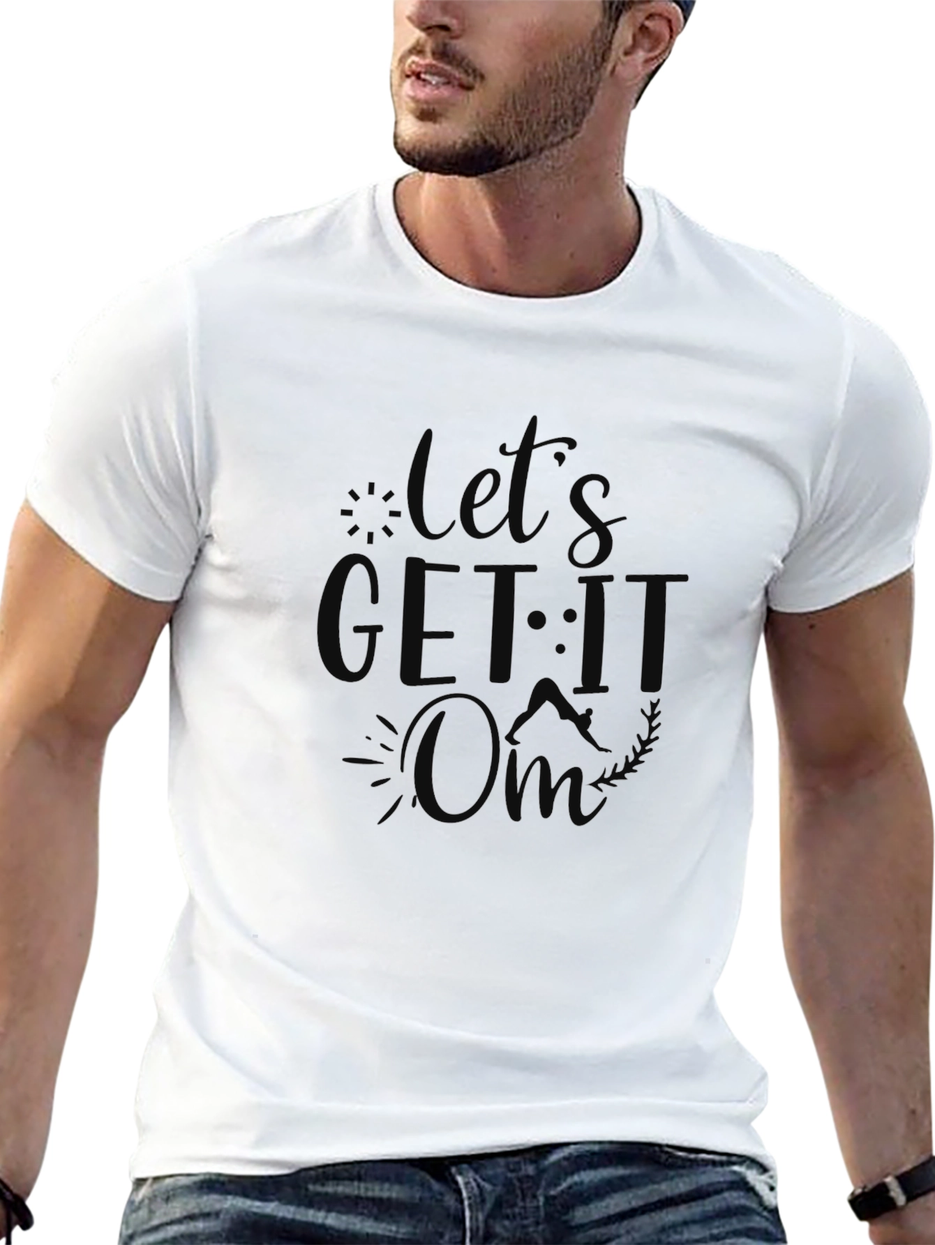 Lets Get It On Black Graphic Tee