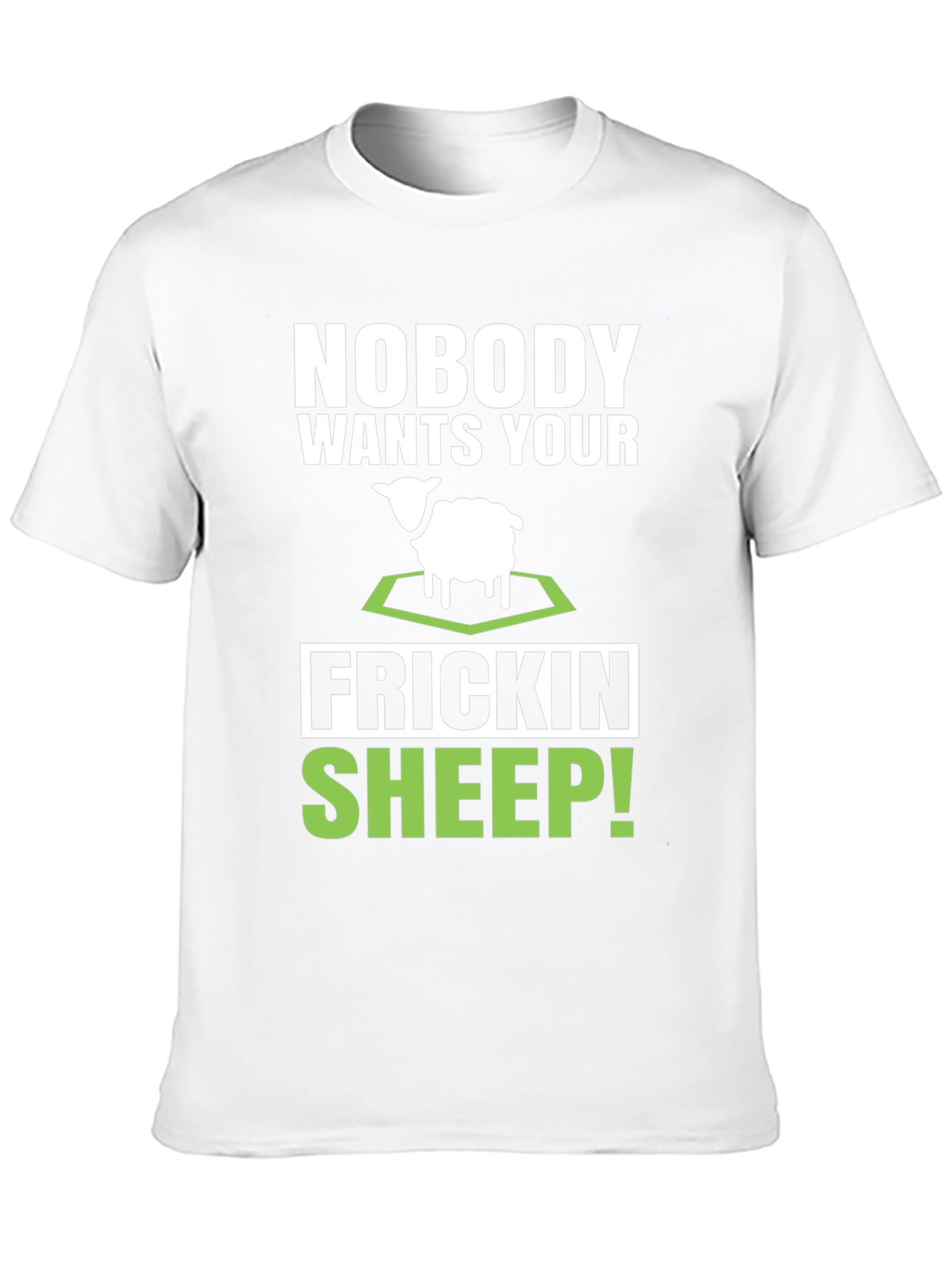 Funny Sheep Graphic Tee - Novelty T-Shirt