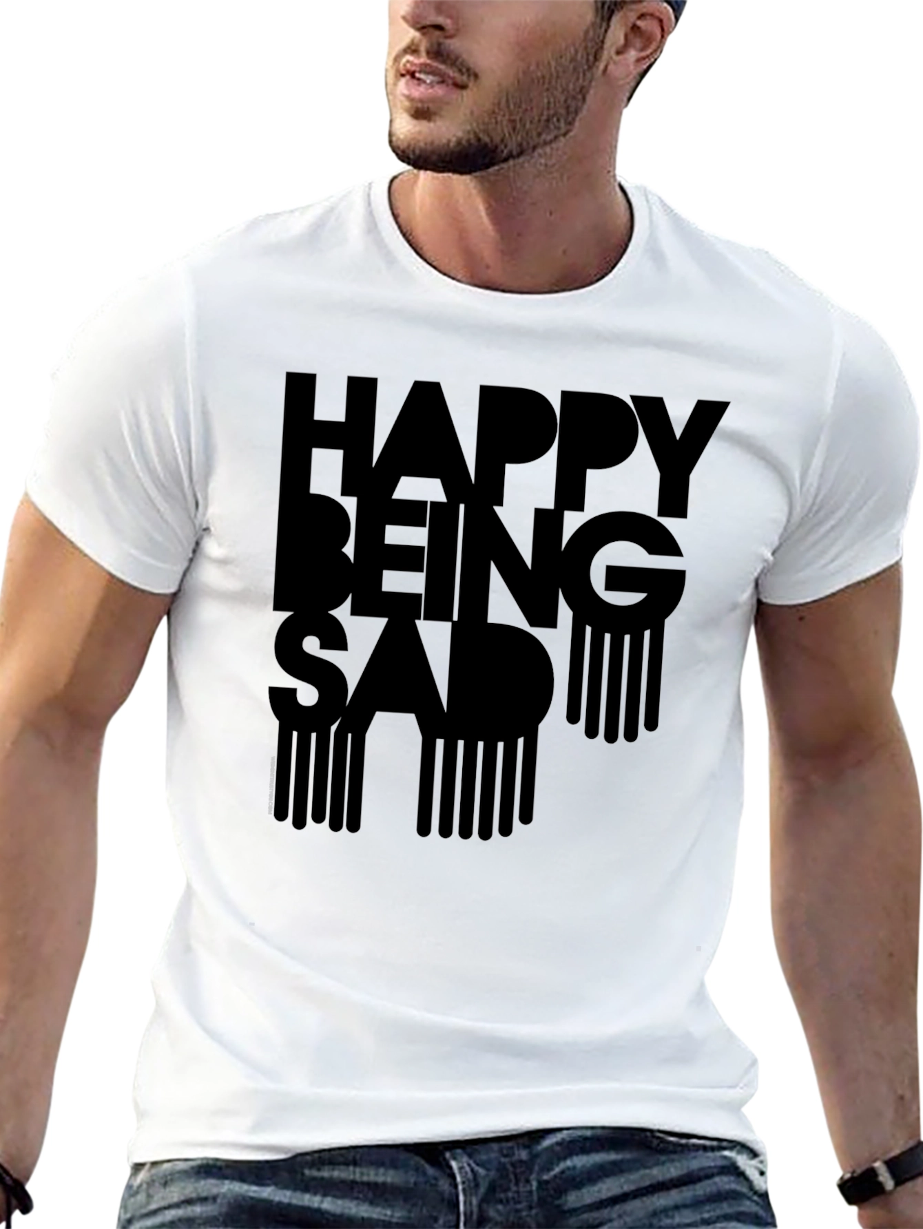 Happy Being Sad Graphic T-Shirt