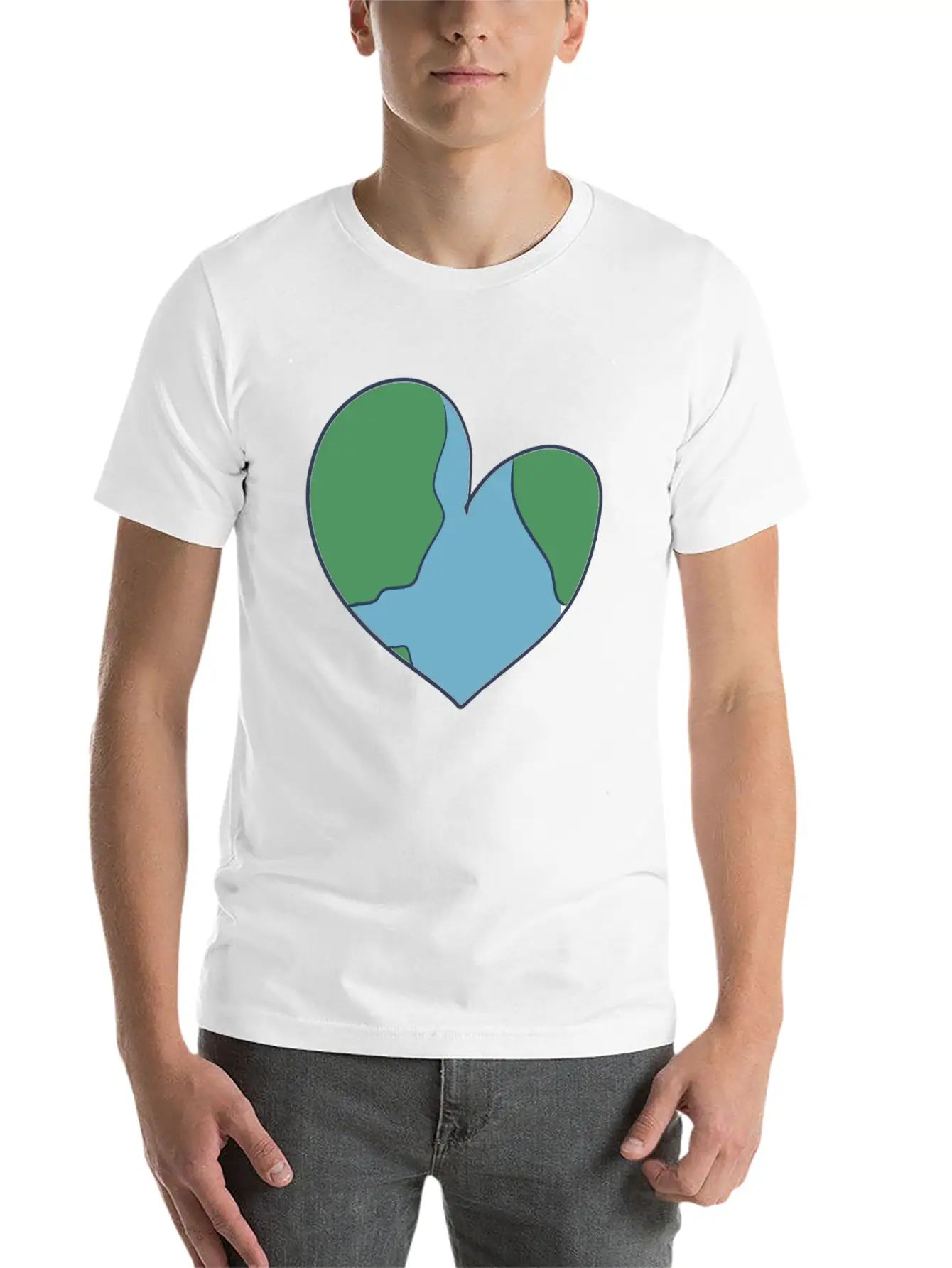 Earth Heart Climate Change Unisex Casual T-Shirt – Clean Design For Daily Comfort