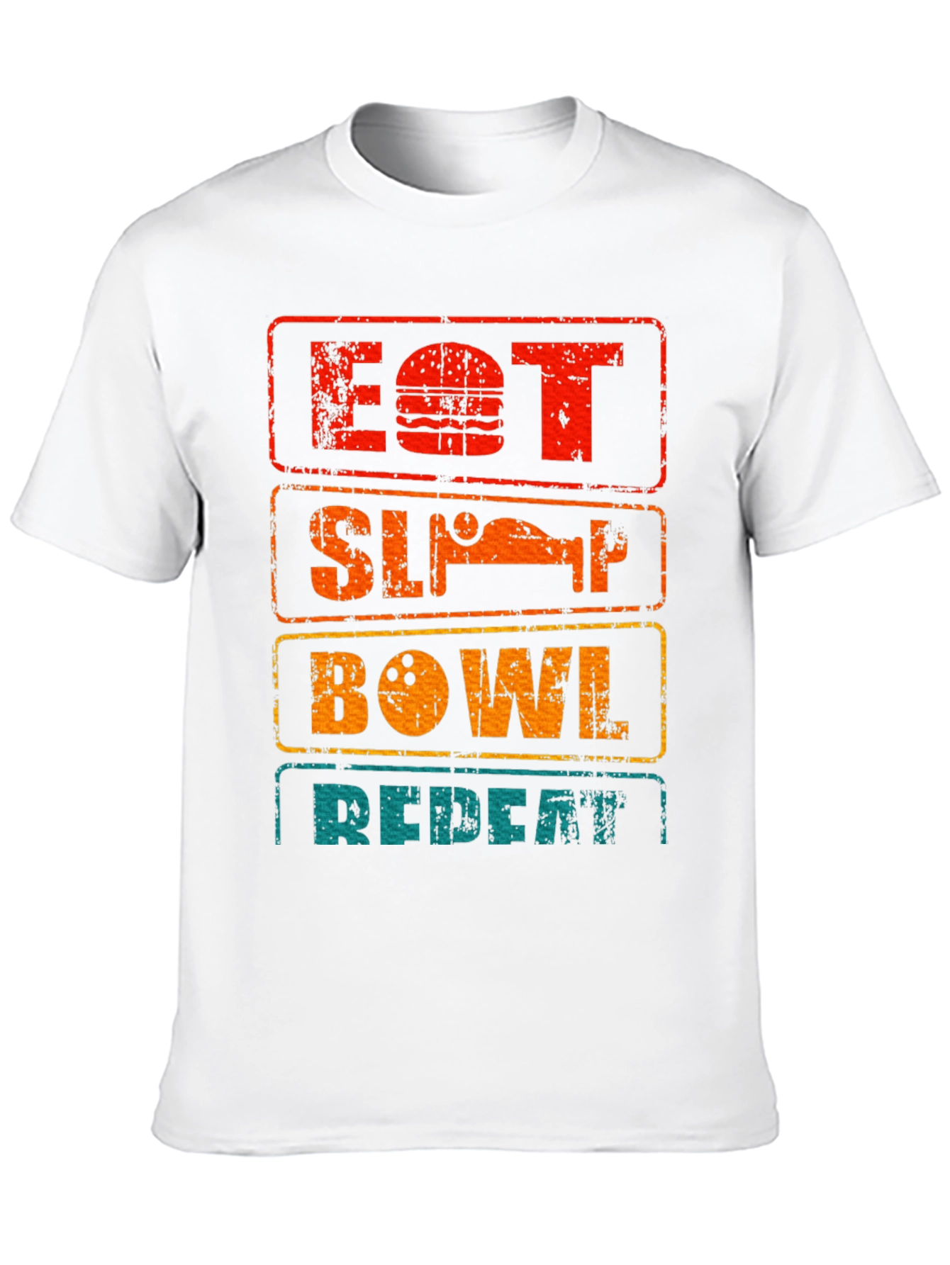 Eat Sleep Bowl Repeat Graphic Tee
