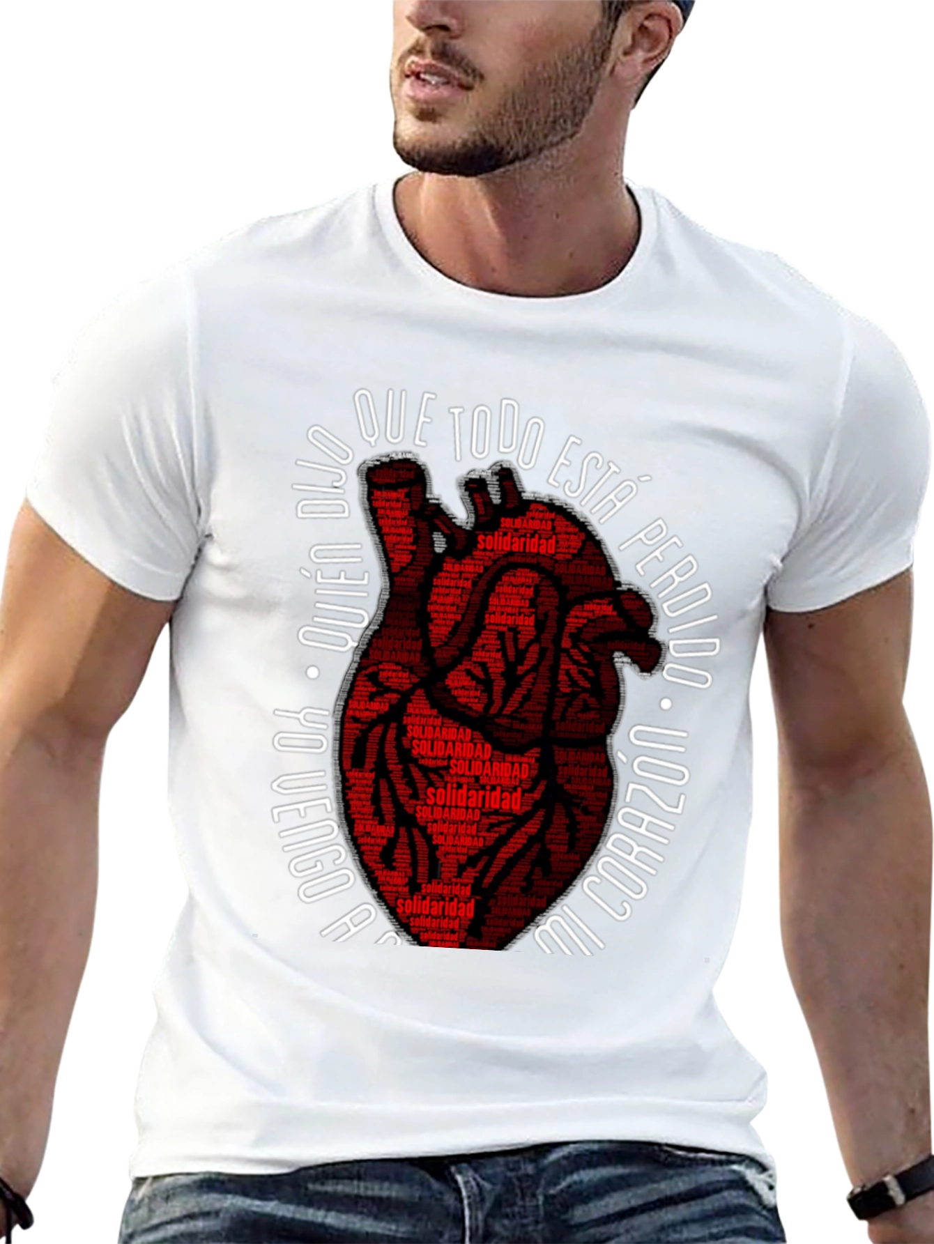 Solidaridad Heart Graphic Tee - Black