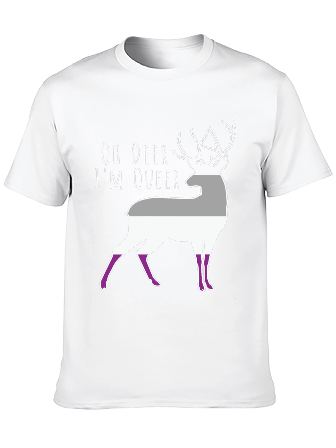 Oh Deer Im Queer Asexual Pride T-Shirt