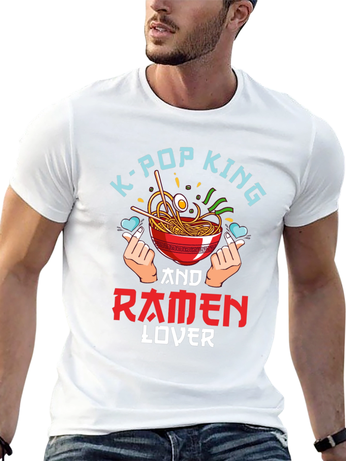 K-Pop King Ramen Lover Black T-Shirt