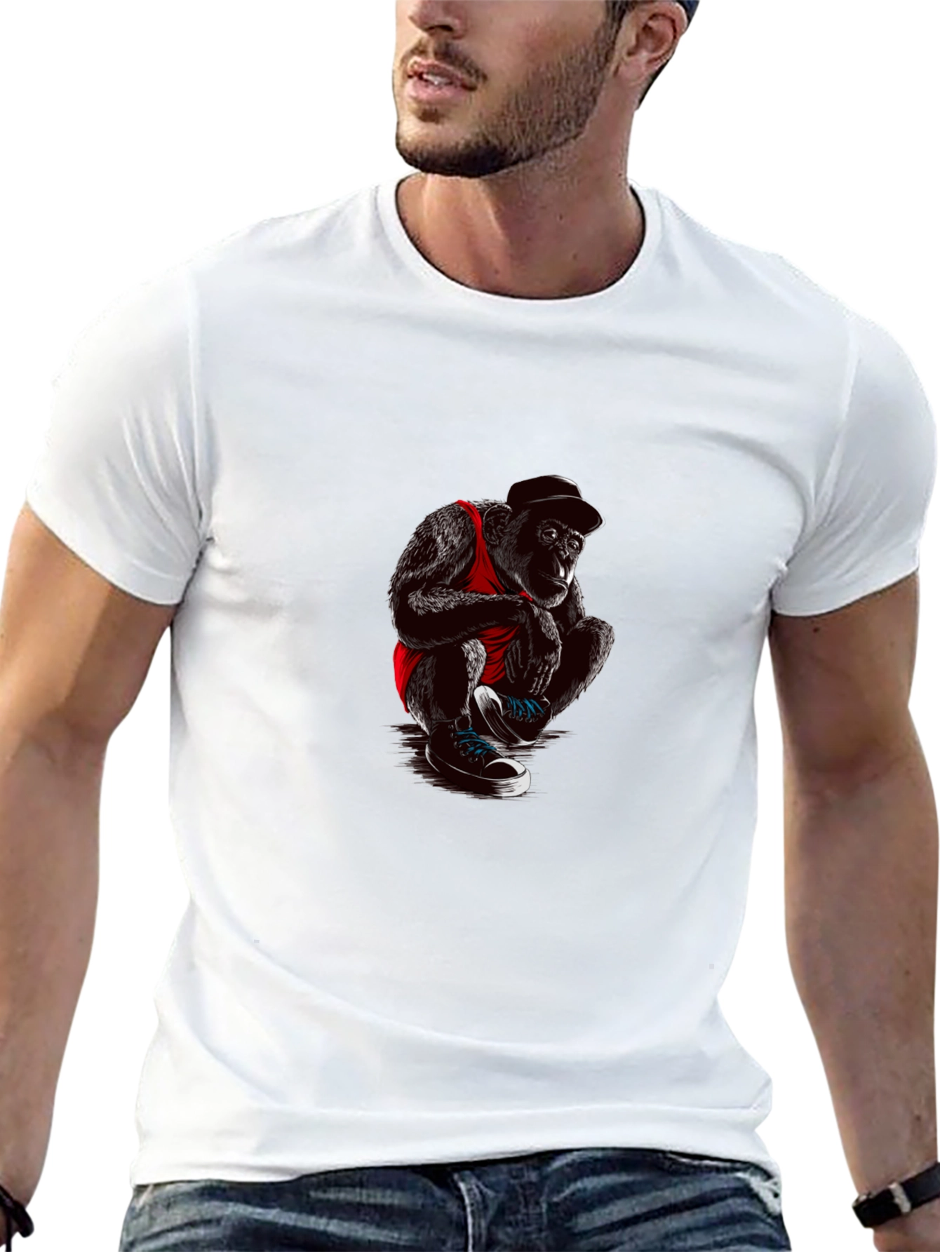 Cool Ape Graphic T-Shirt - Black