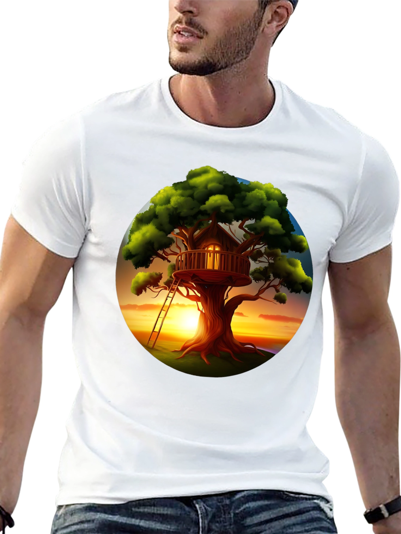 Treehouse Sunset Graphic Tee