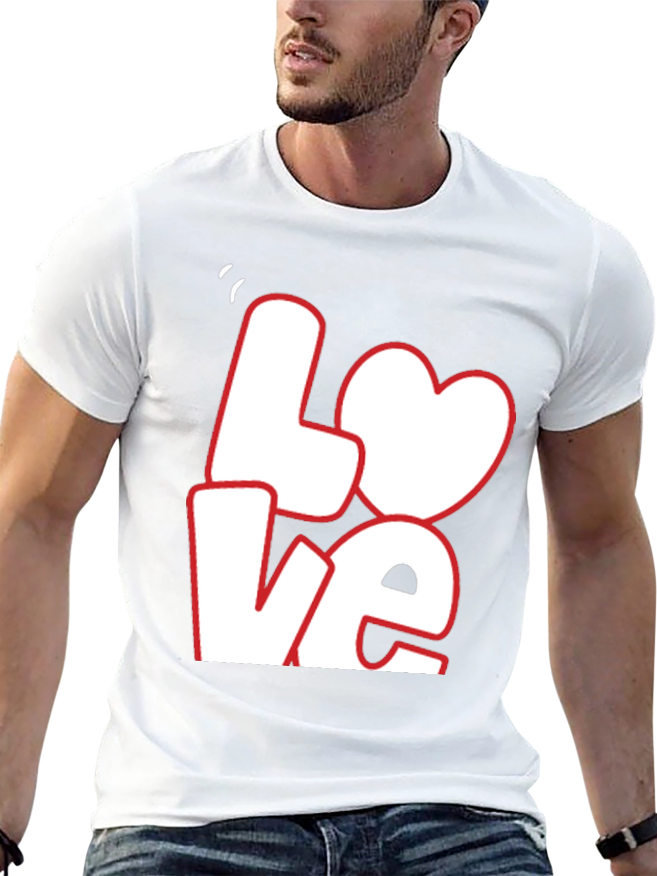 Love Graphic Tee - Black Casual T-Shirt