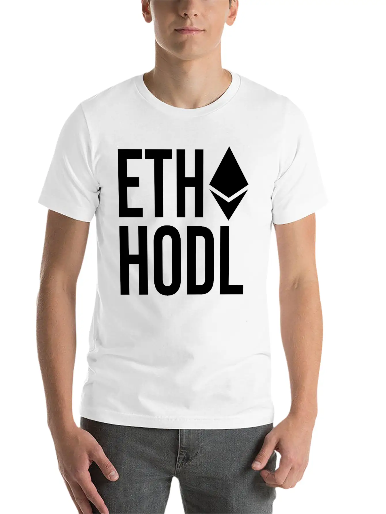 Ethereum ETH HODL Cryptocurrency Unisex Casual T-Shirt – Clean Design For Daily Comfort