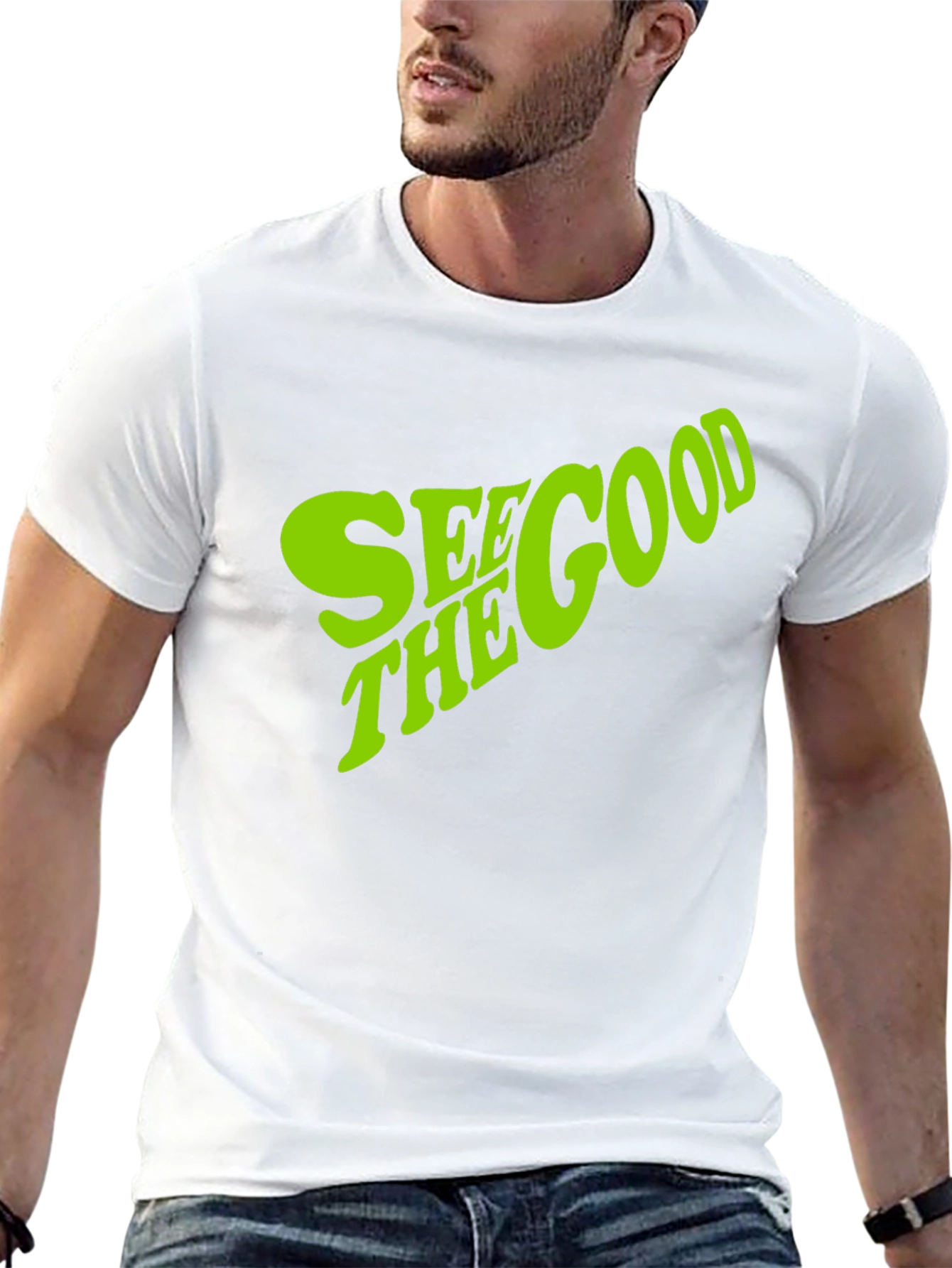 See the Good Graphic Tee - Trendy Black T-Shirt
