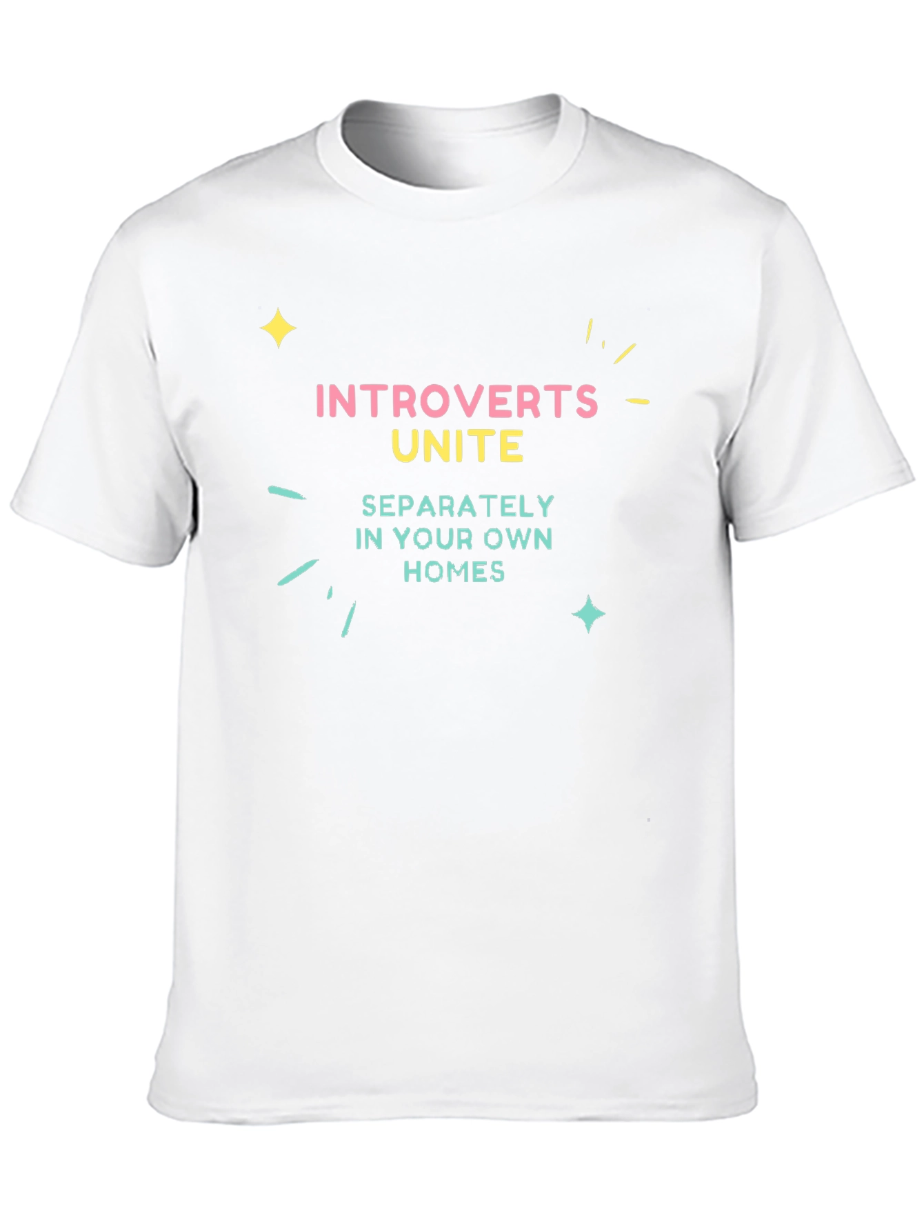 Introverts Unite Black Graphic Tee