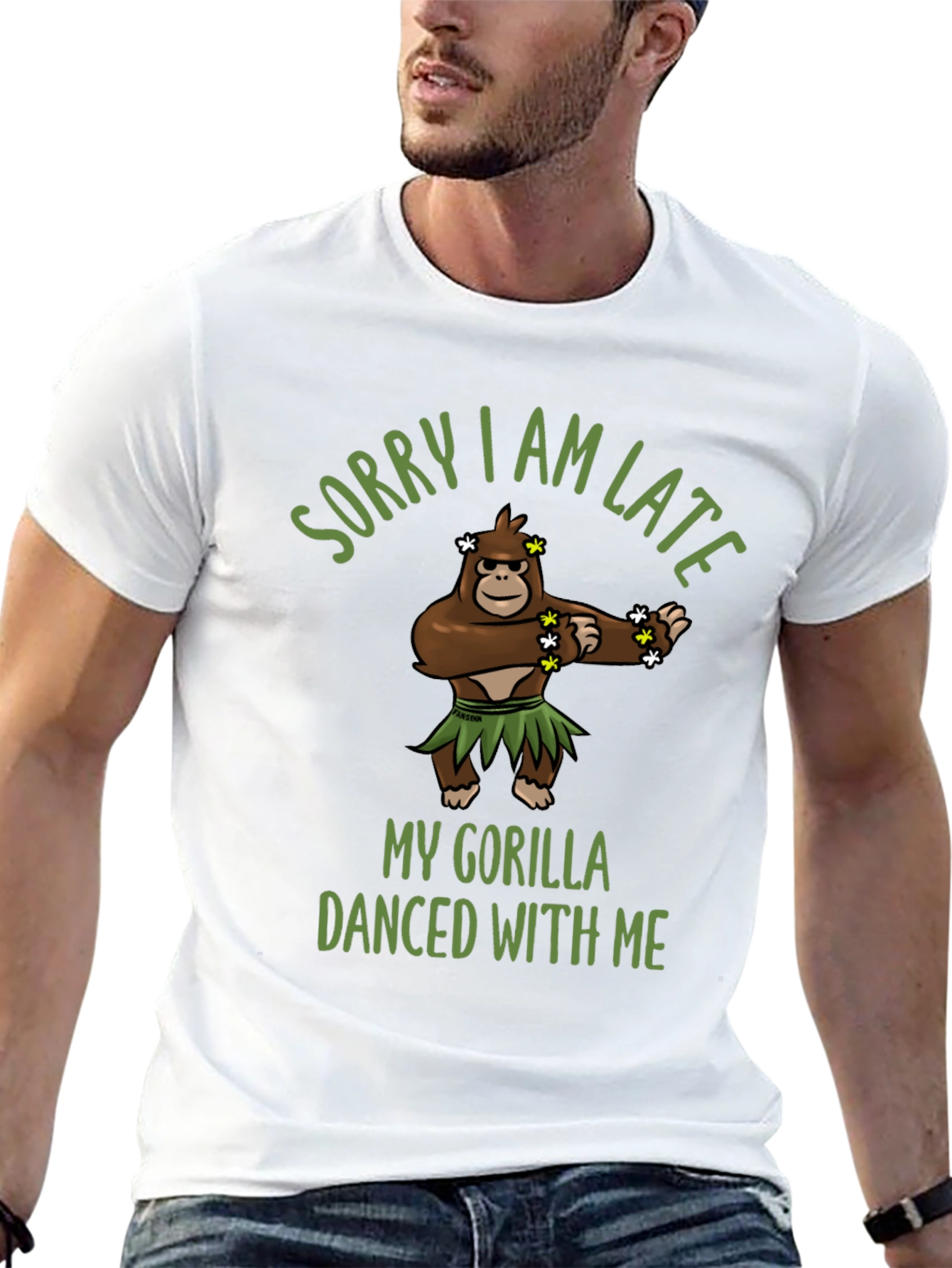 Funny Gorilla Dancing Graphic T-Shirt