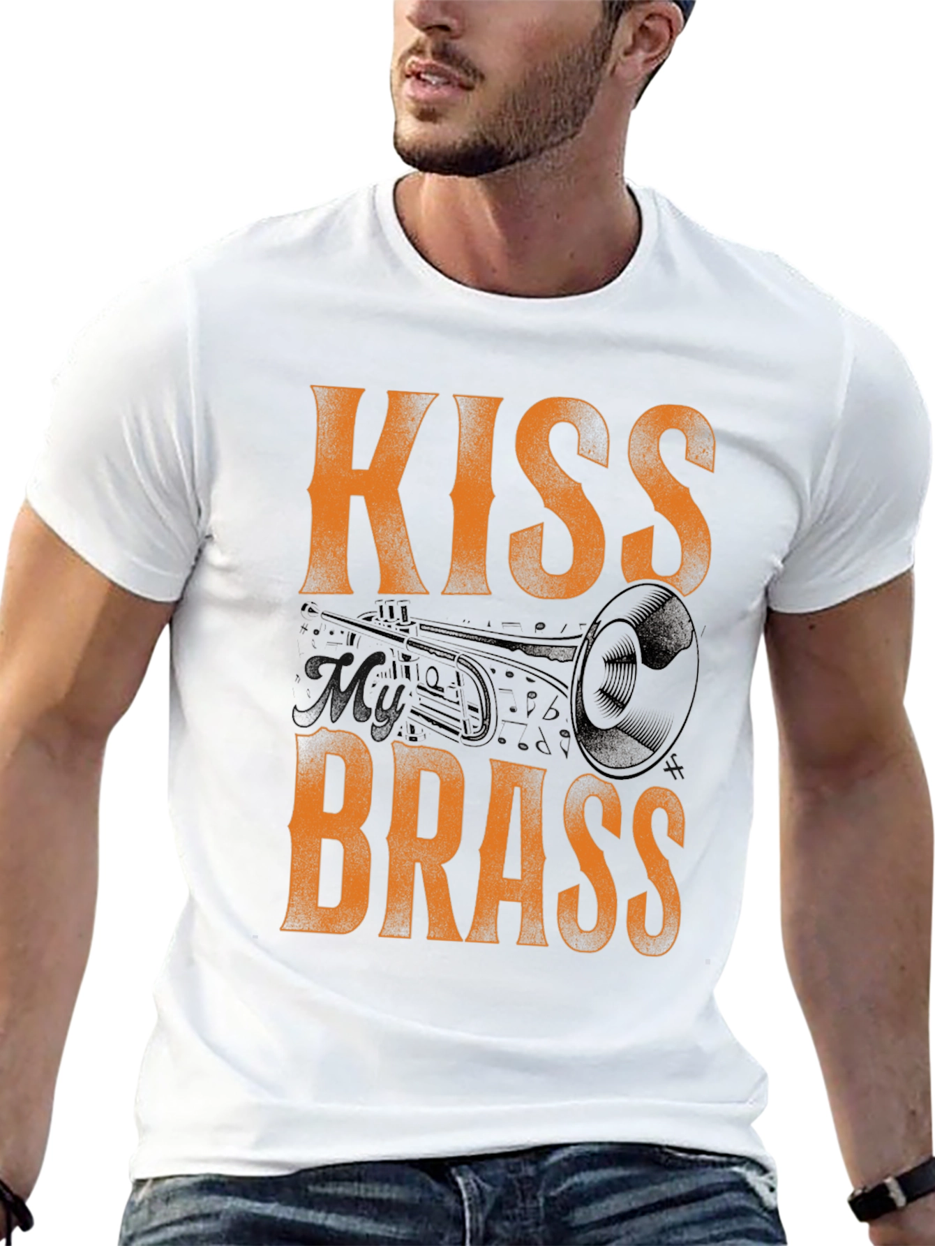 Kiss Brass T-Shirt - Music Lover Tee