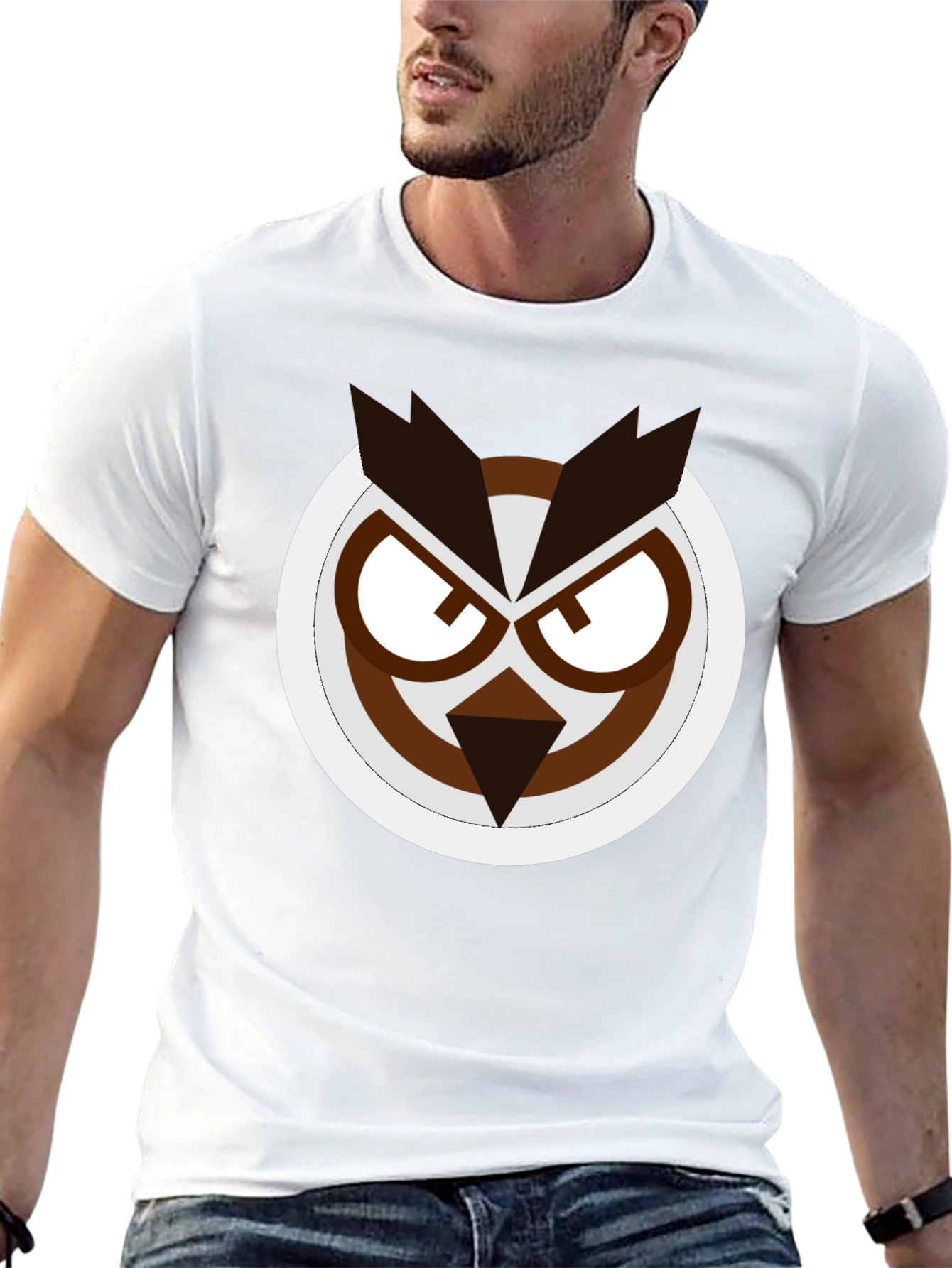 Owl Graphic Black T-Shirt