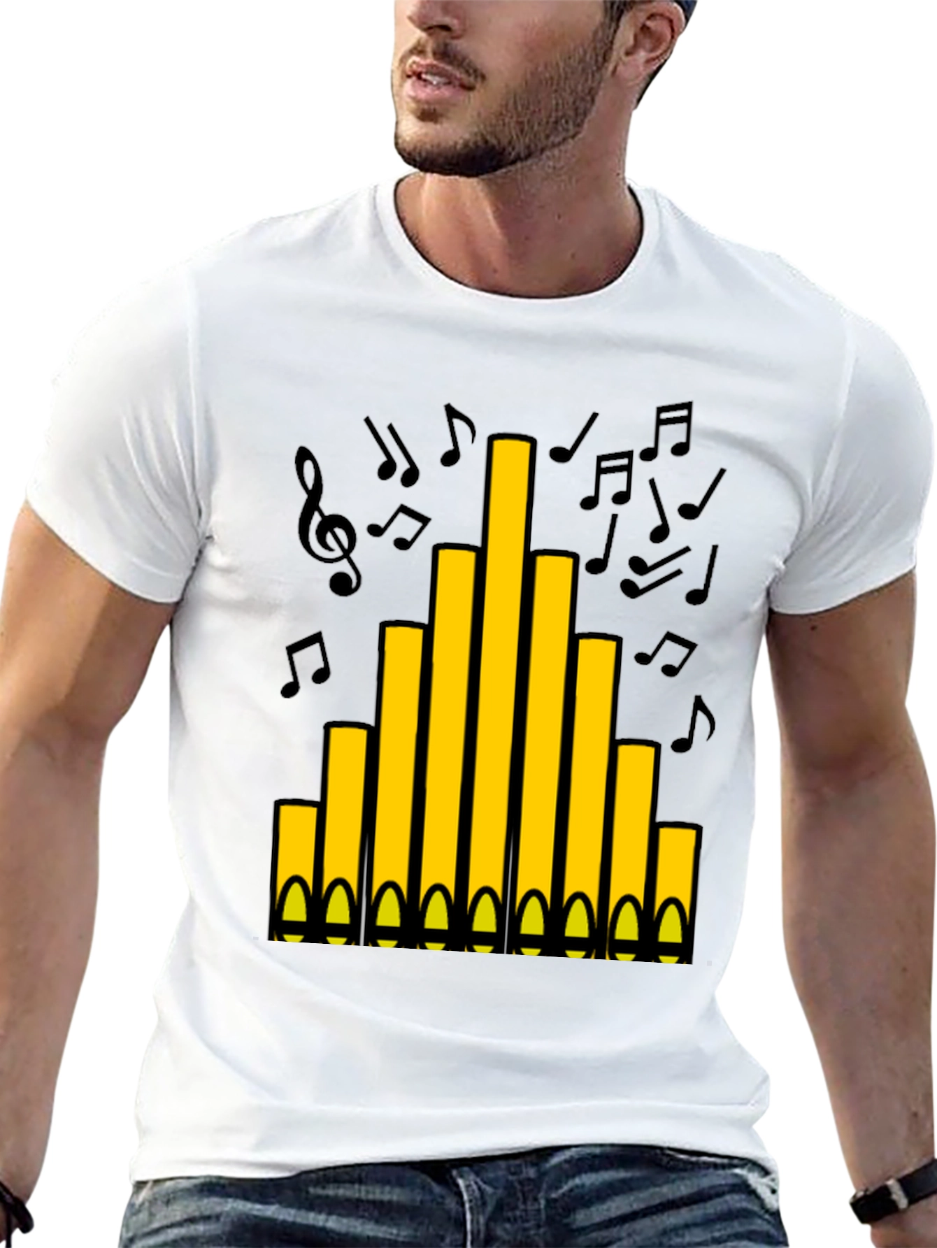 Organ Pipes T-Shirt - Musical Instrument Tee