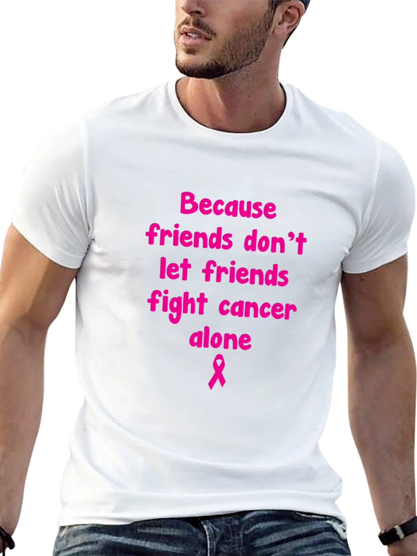 Pink Ribbon Cancer Awareness Tee