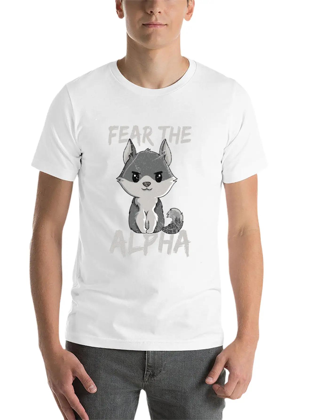 Fear The Alpha Quote For A Wolf Expert Unisex Casual T-Shirt – Clean Design For Daily Comfort