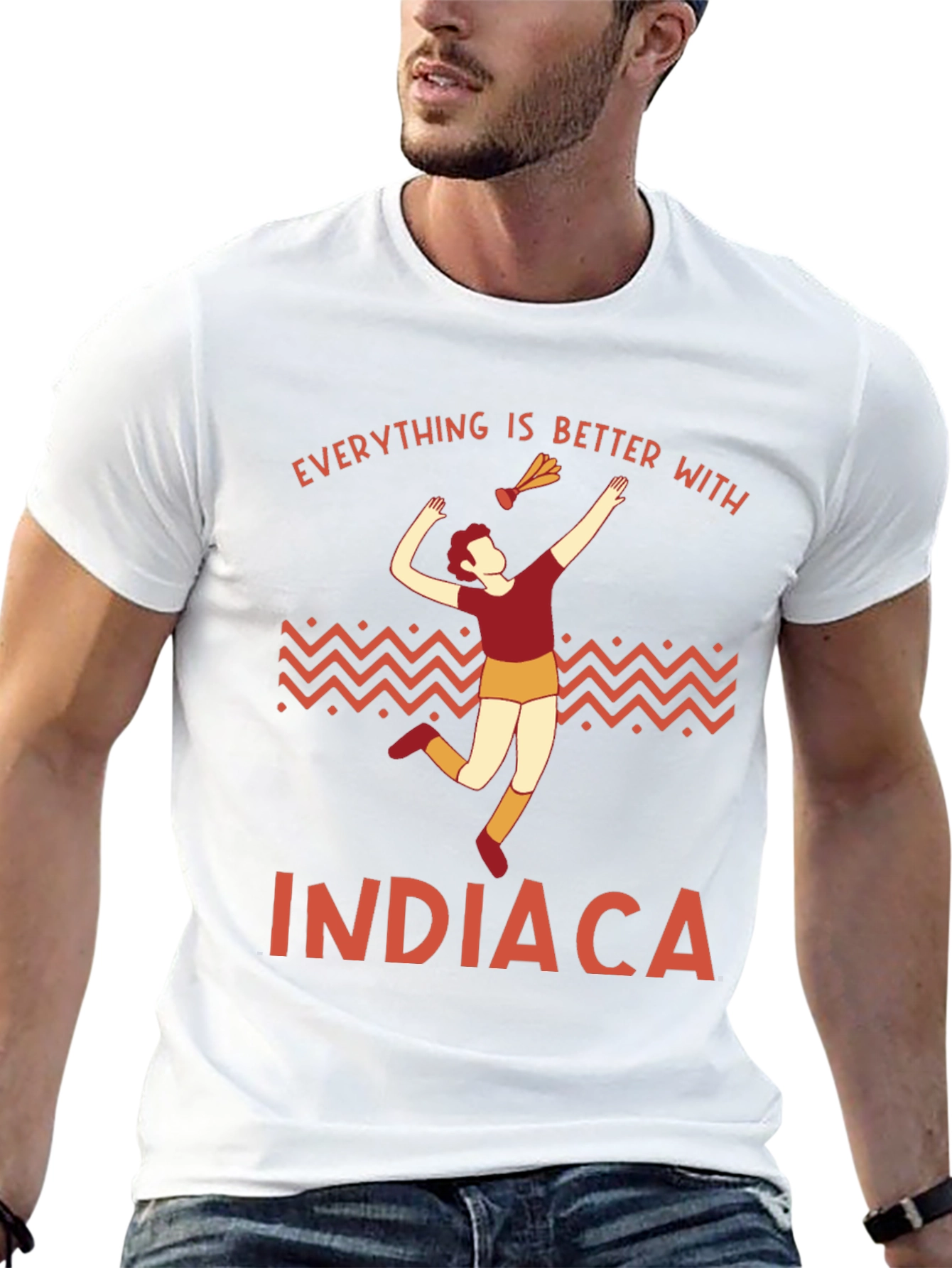 Indiaca Graphic T-Shirt - Everything is Better With Indiaca