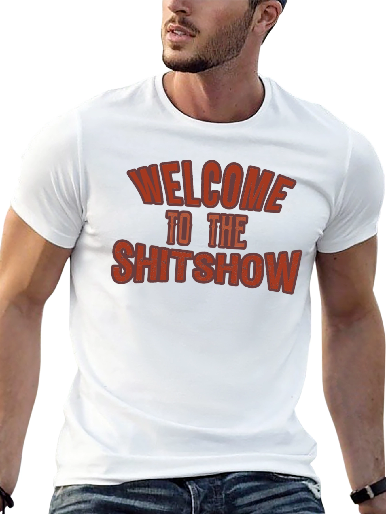 Welcome to The Shitshow T-Shirt - Black Crew Neck