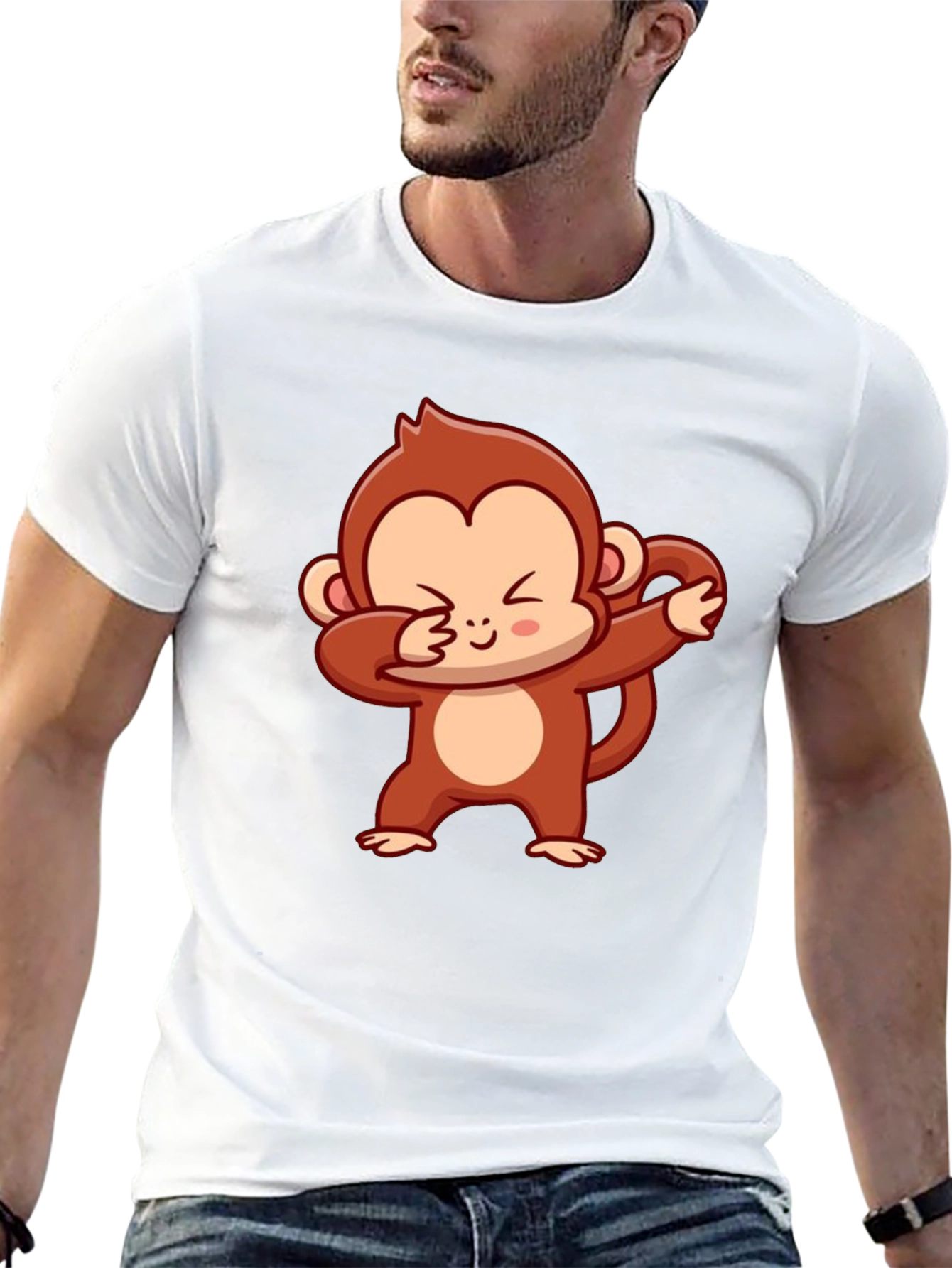 Dabbing Monkey Graphic Tee - Cool & Comfy!