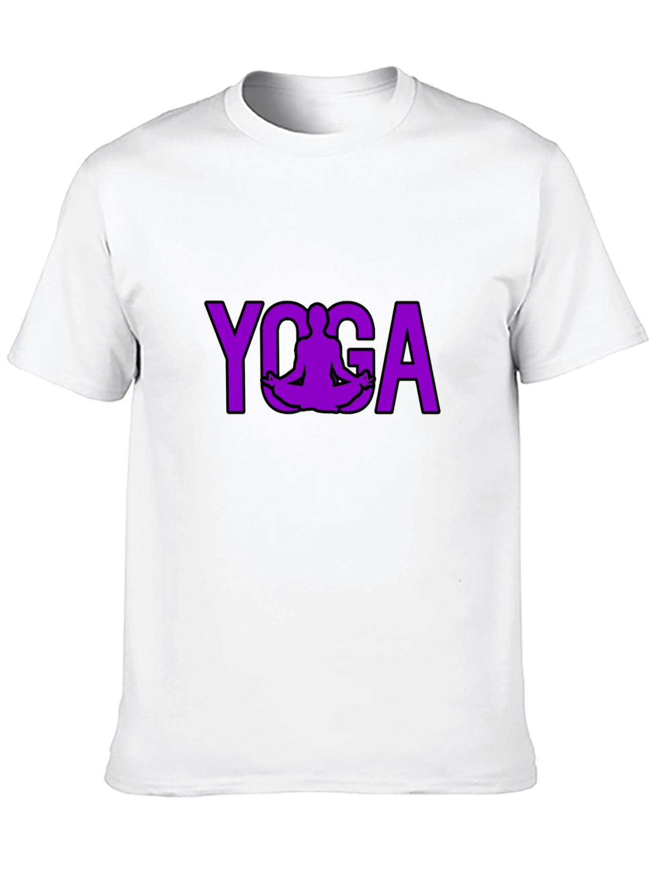 Yoga Pose Graphic T-Shirt - Black Cotton Tee