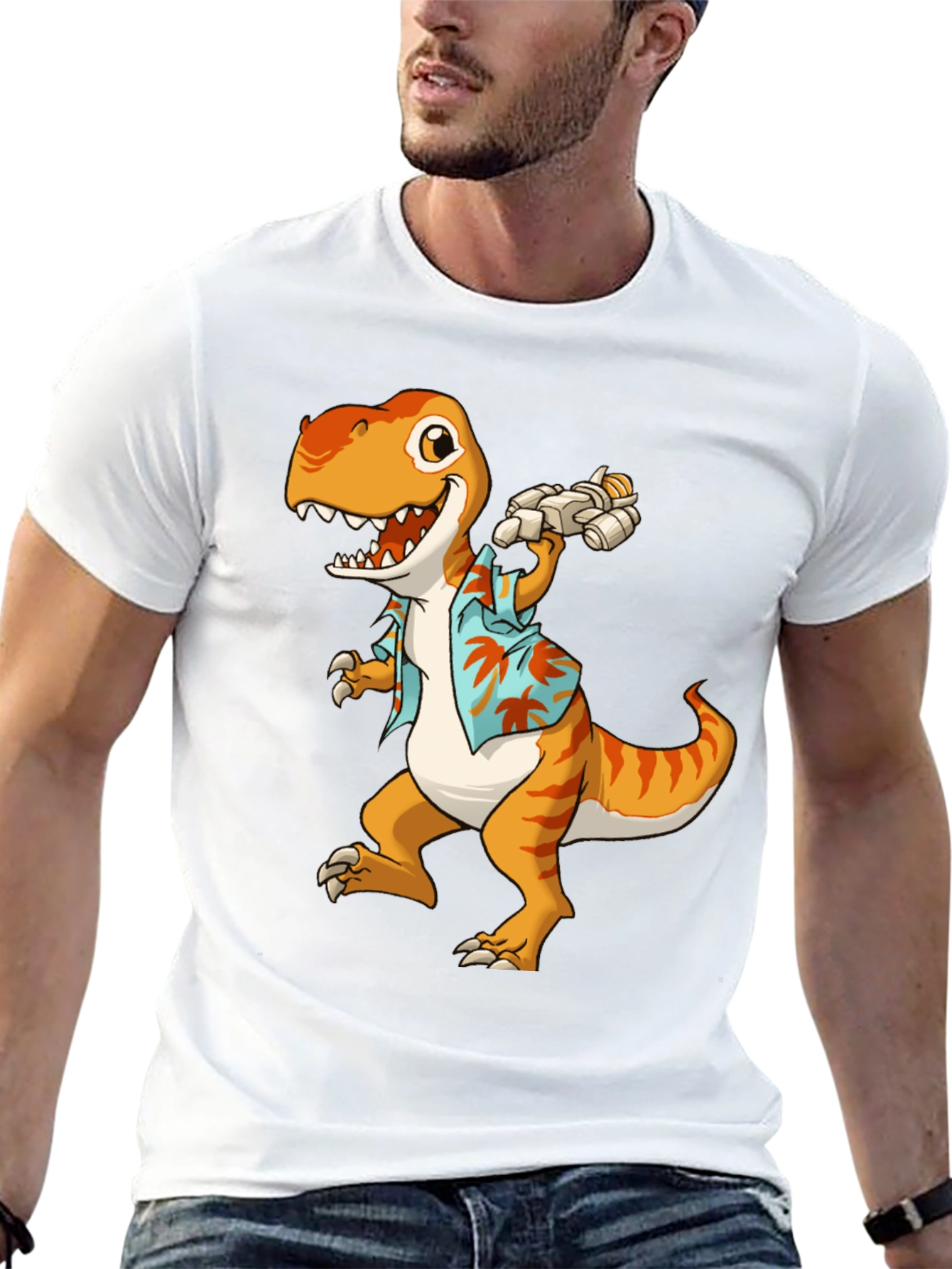 Dino Hawaiian T-Shirt