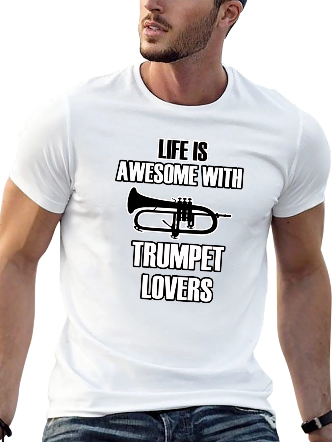 Awesome Trumpet Lovers Graphic Tee
