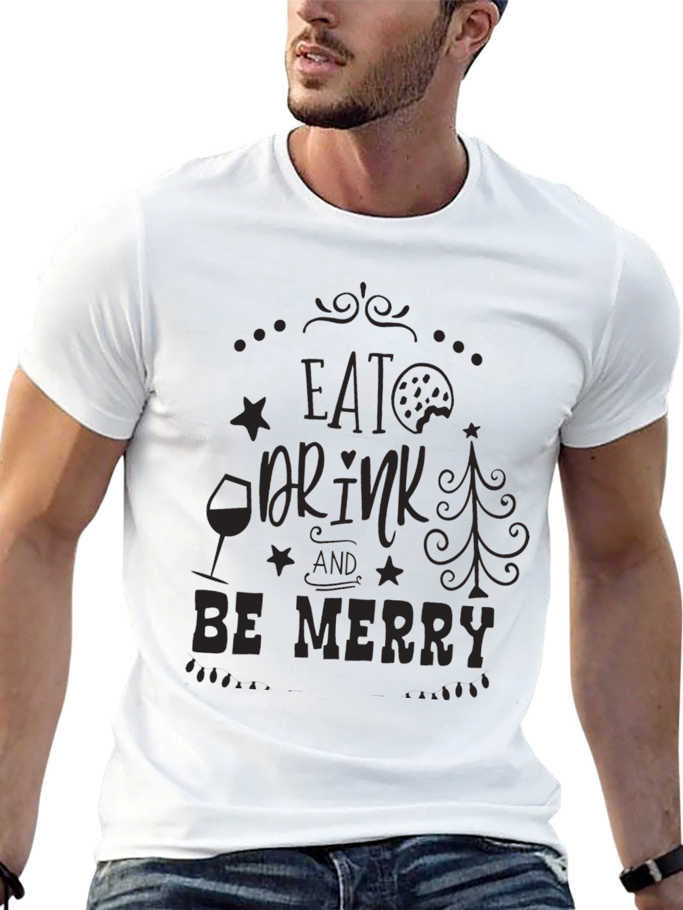 Eat Drink & Be Merry Holiday T-Shirt