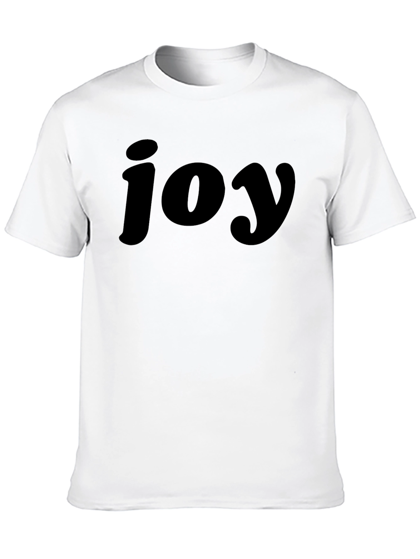 Joy Graphic Tee - Black Crew Neck T-Shirt
