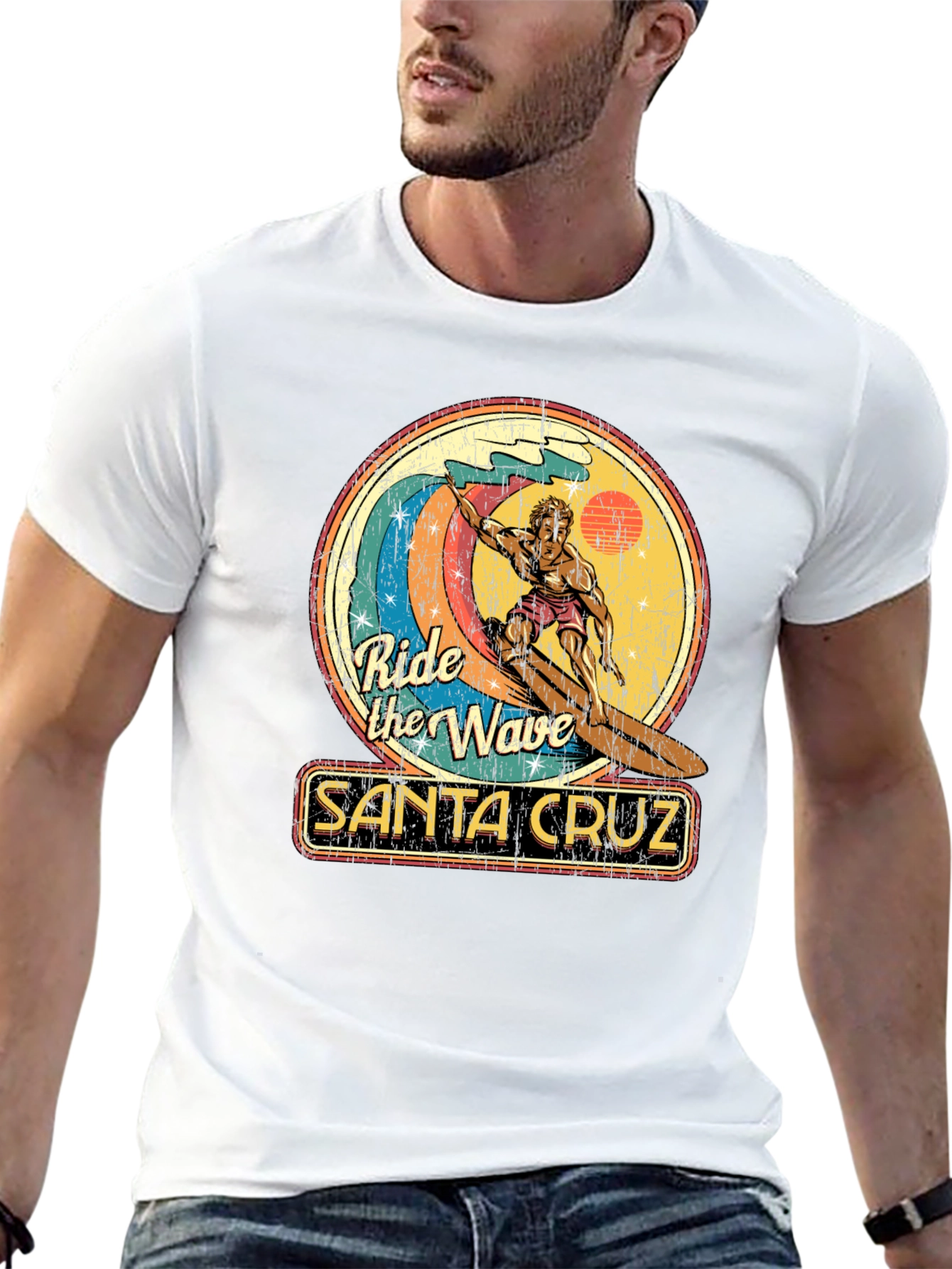 Santa Cruz Ride the Wave Graphic T-Shirt