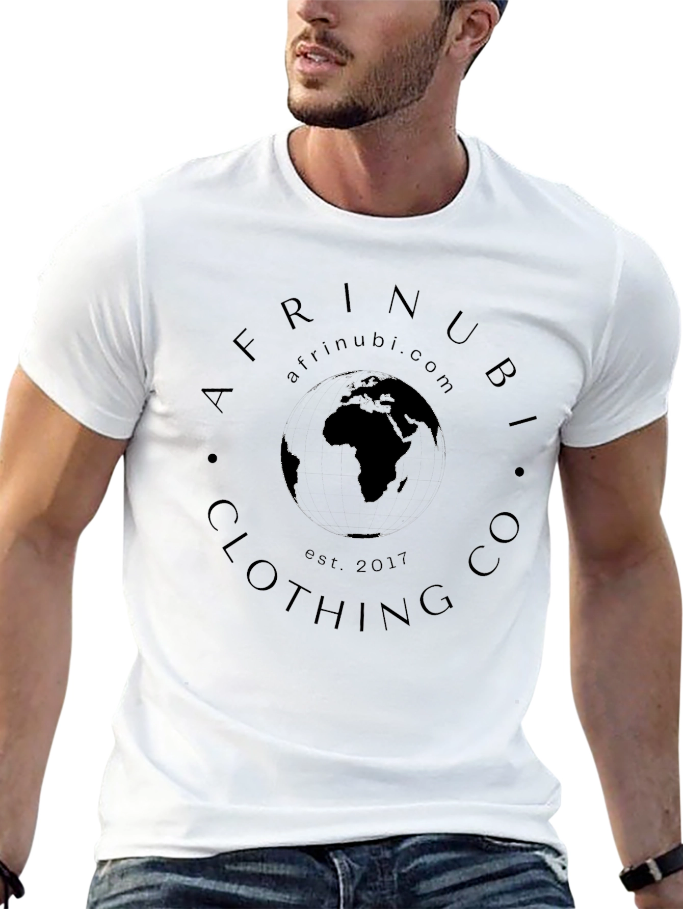 Afrinubi Black Graphic Tee