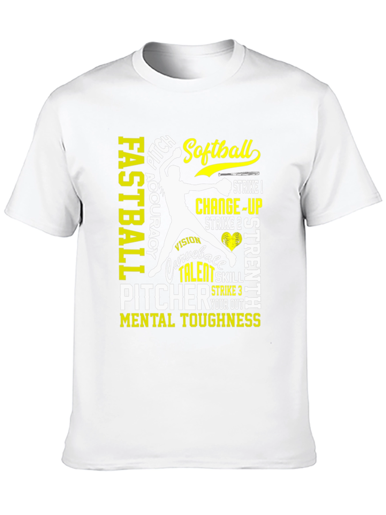 Softball Pitcher Skills Graphic T-Shirt