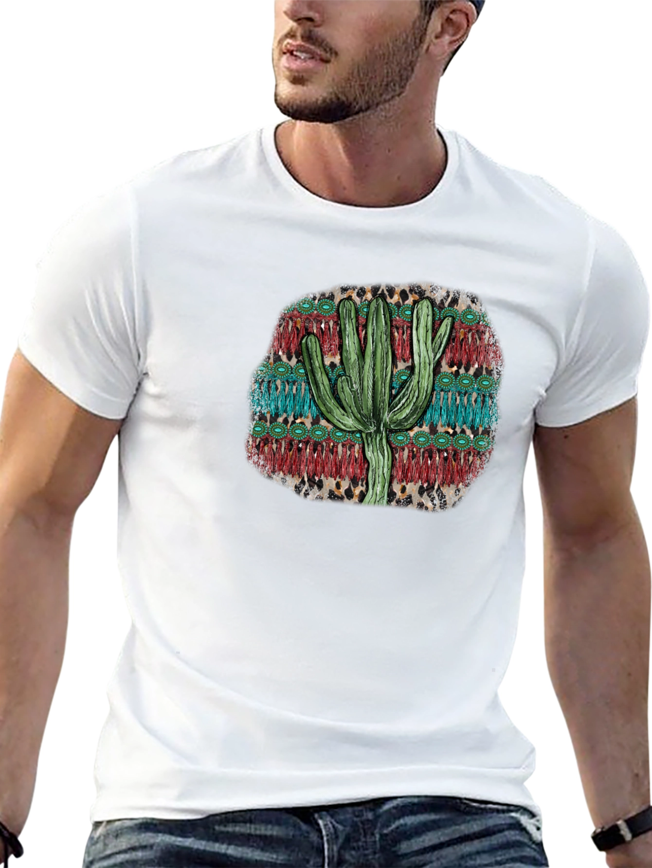 Cactus Graphic Print T-Shirt